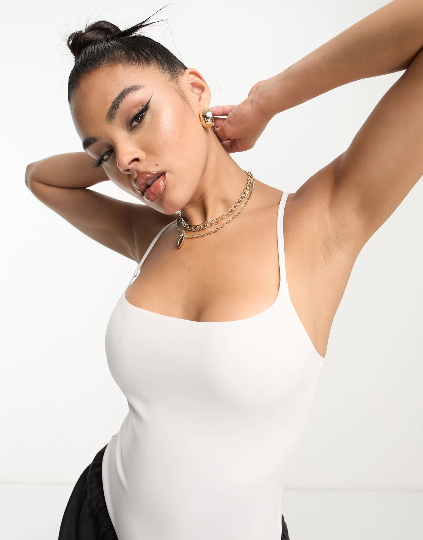Commando neoprene spaghetti strap bodysuit in white - ASOS Sample Sale