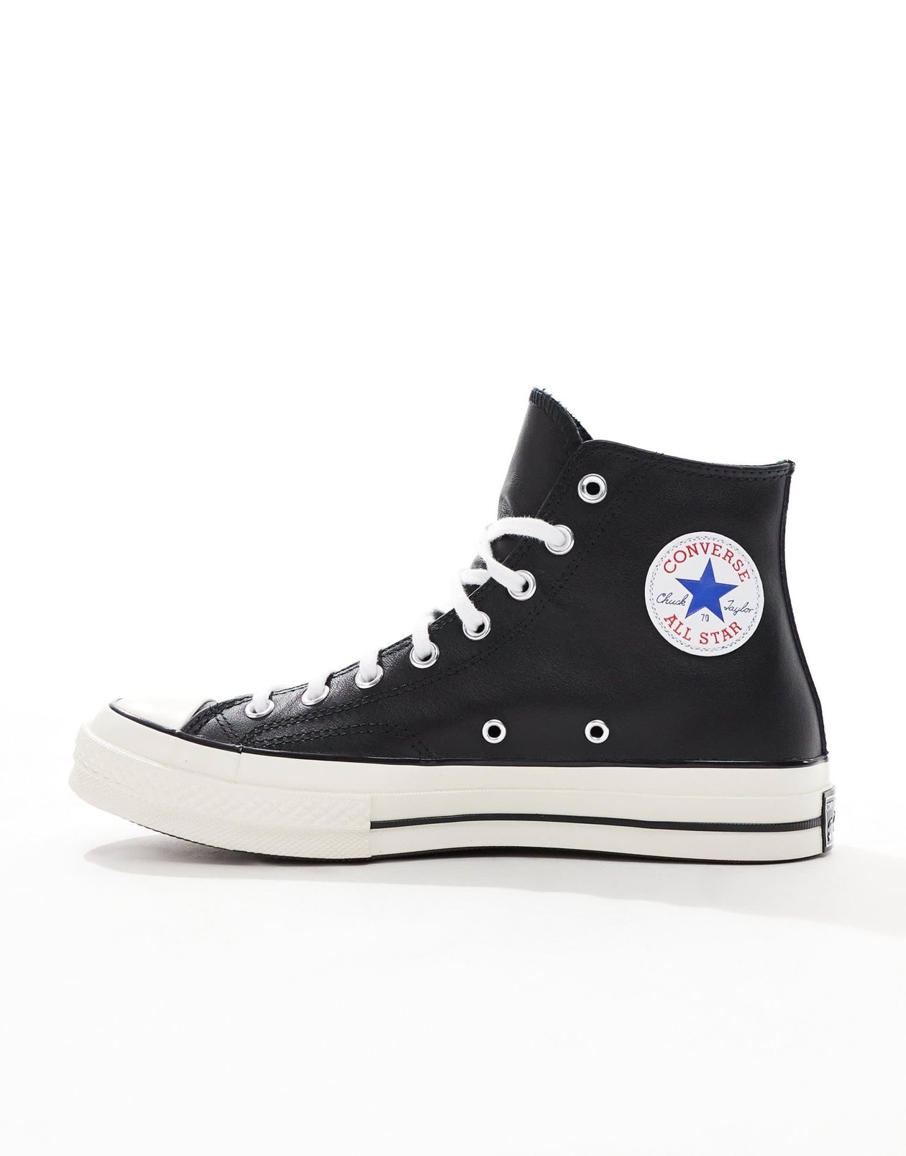 Converse Chuck 70 Hi trainers in leather look black - ASOS Sample Sale