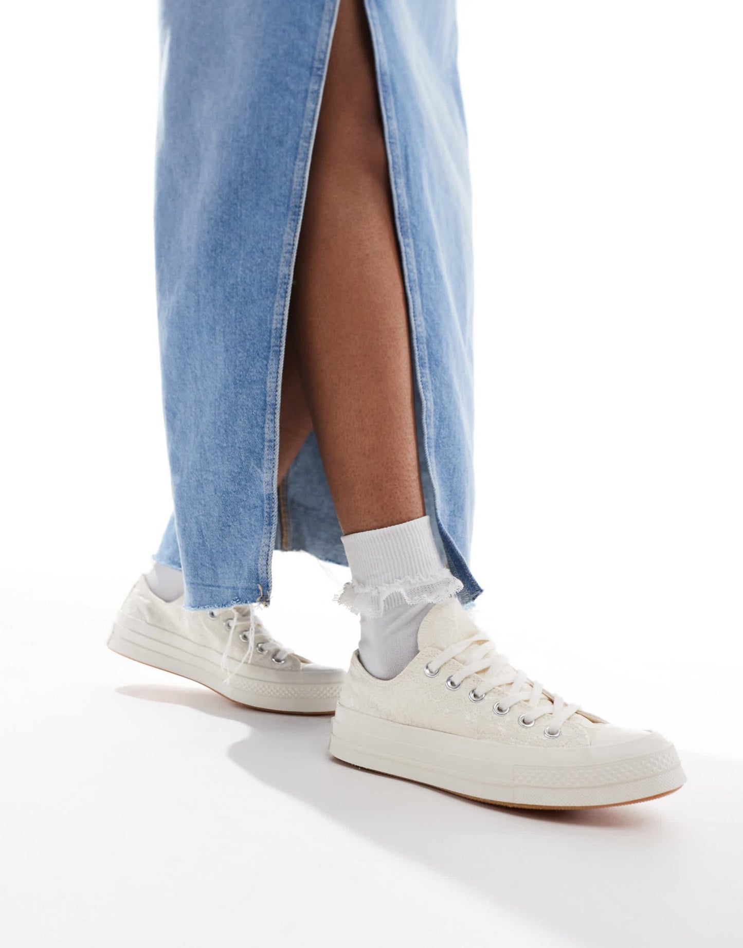 Converse Chuck 70 Ox trainers in white lace - ASOS Sample Sale