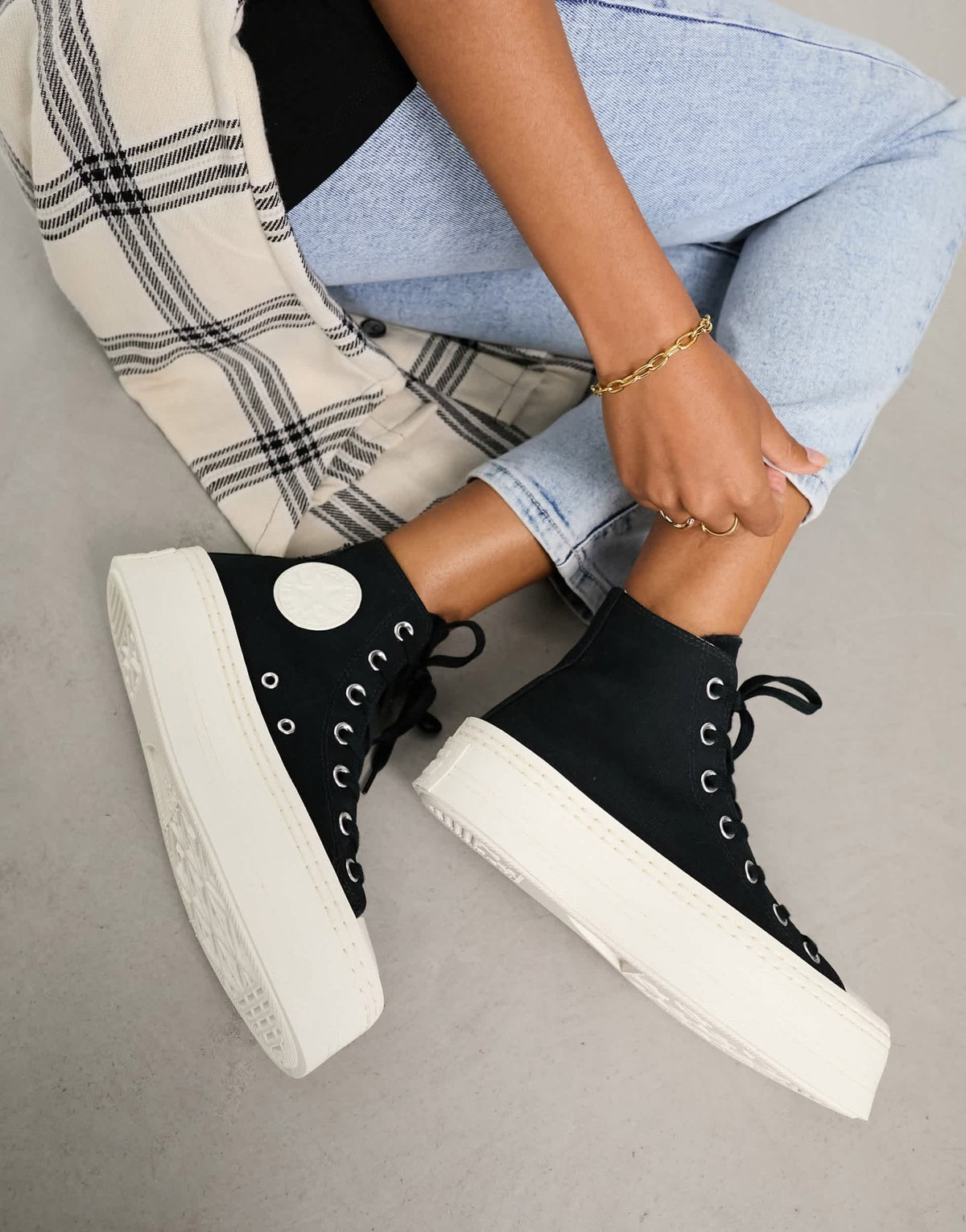 Converse Chuck Taylor All Star Modern Lift Hi trainers in black - ASOS Sample Sale