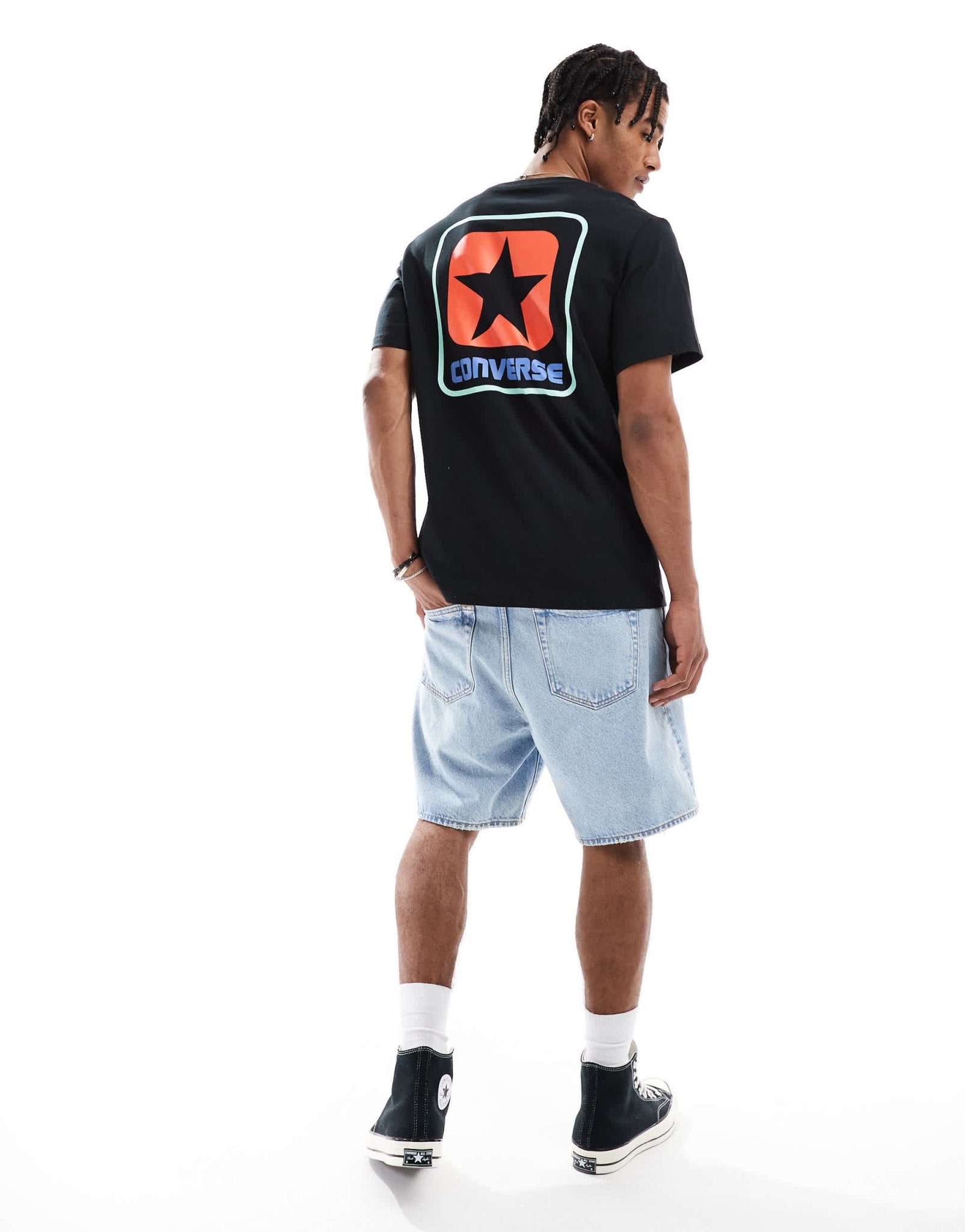 Converse side logo t-shirt in black - ASOS Sample Sale