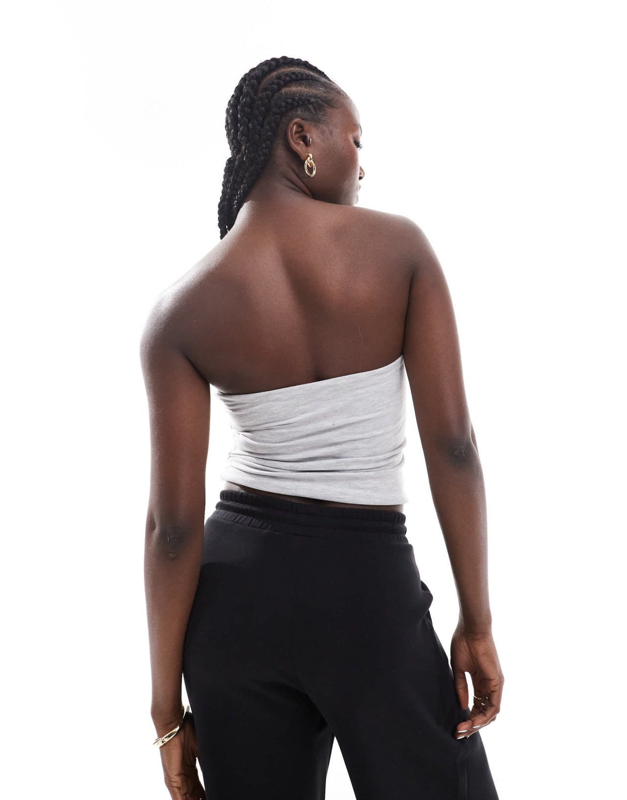 Cotton On all day bandaeu tube top in grey - ASOS Sample Sale