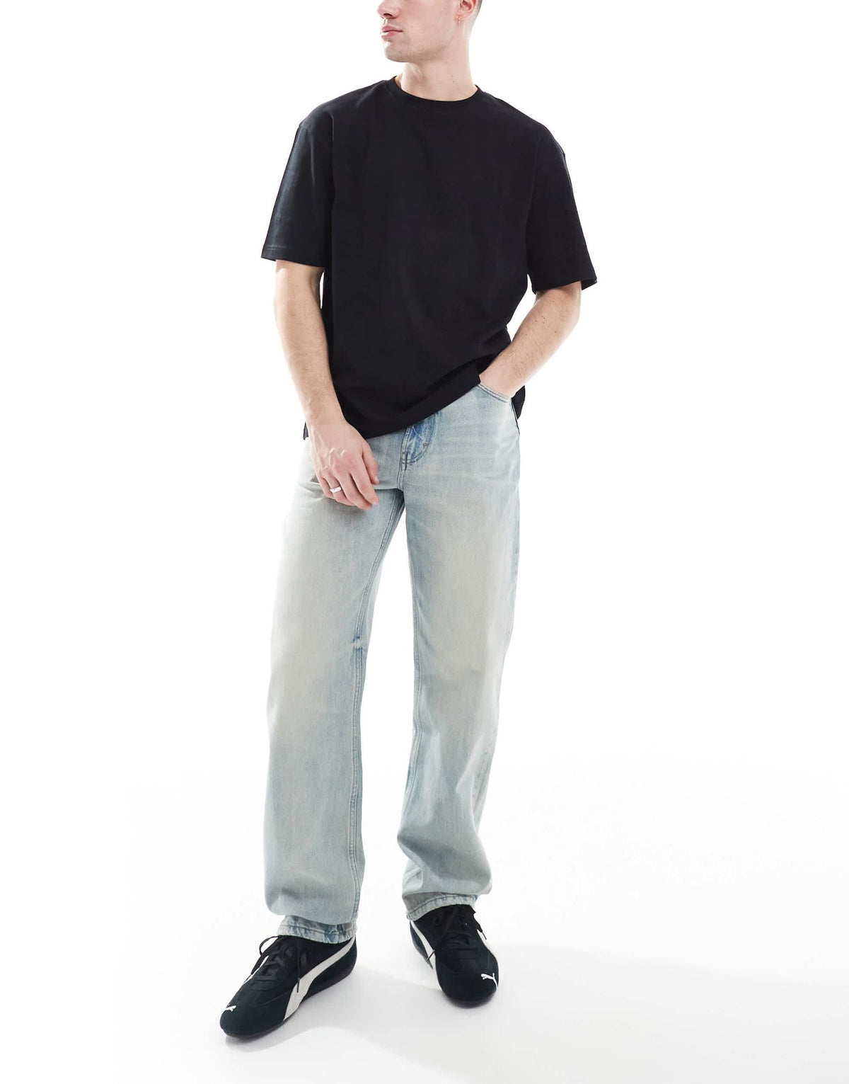Cotton On Baggy jeans in halen blue - ASOS Sample Sale