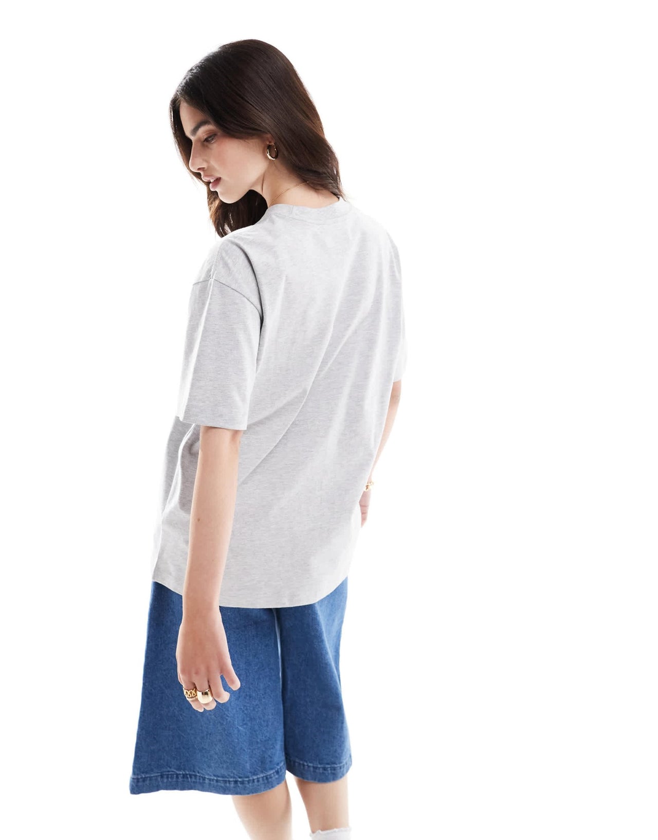 Cotton On boxy oversized t-shirt in grey - ASOS Sample Sale