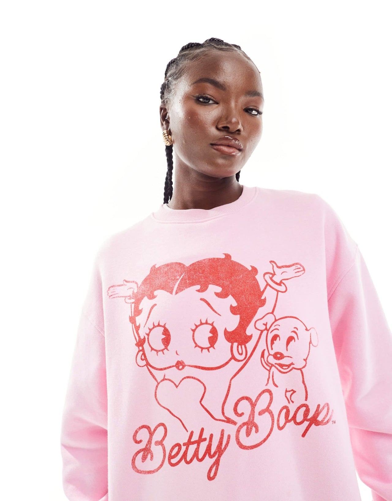 Cotton On classic crew sweatshirt with Betty Boop graphic - ASOS Sample Sale