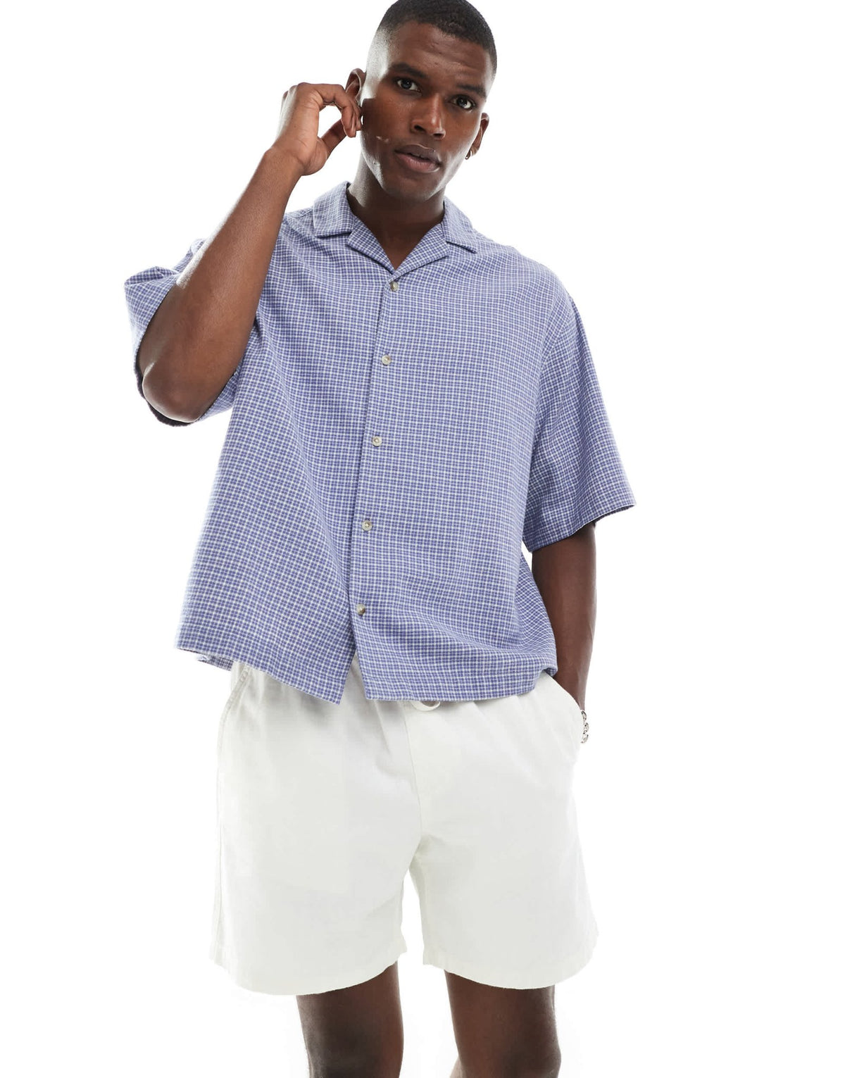 Cotton On easy short in white texture - ASOS Sample Sale