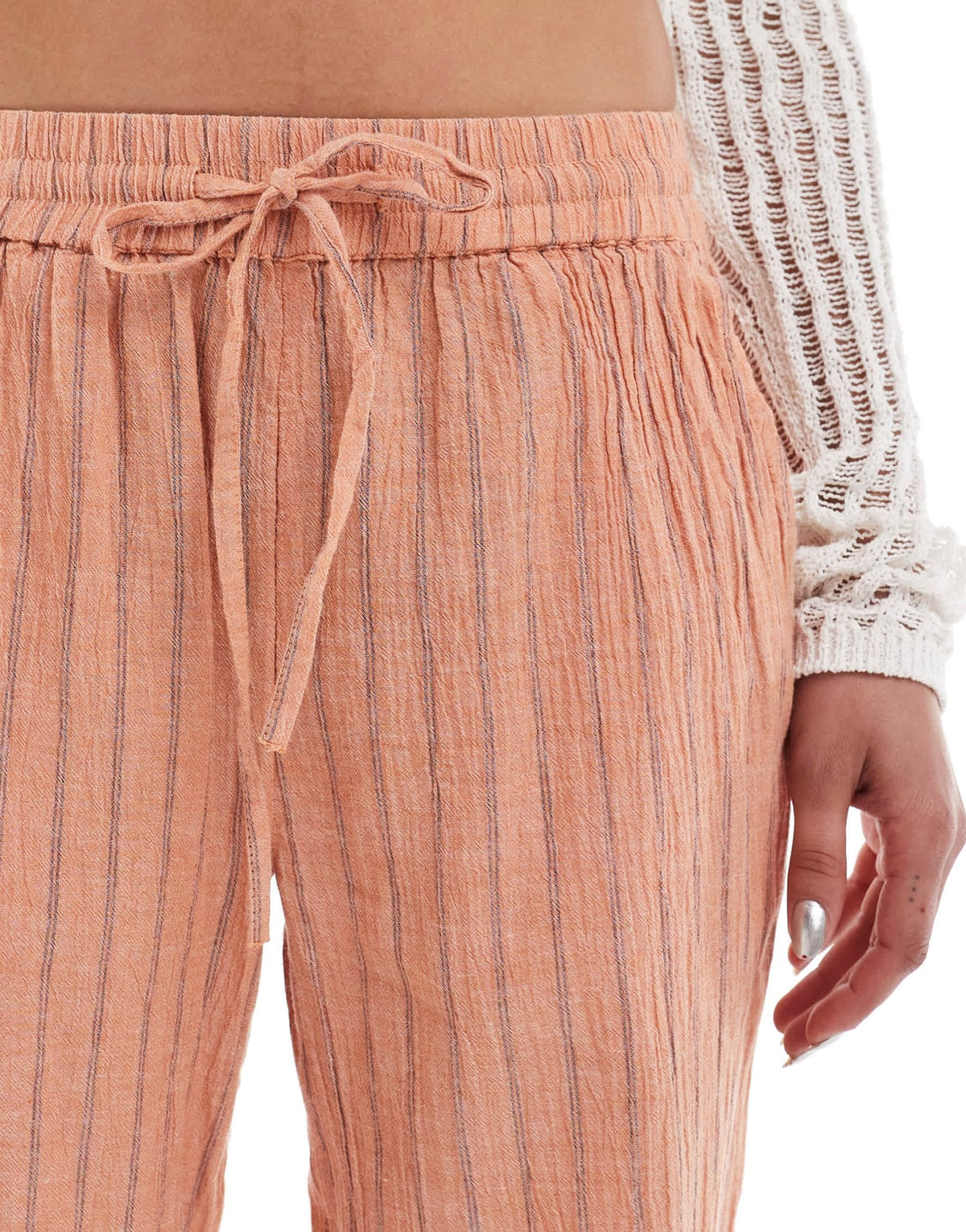 Cotton On Haven wide leg linen look pant in multi - ASOS Sample Sale