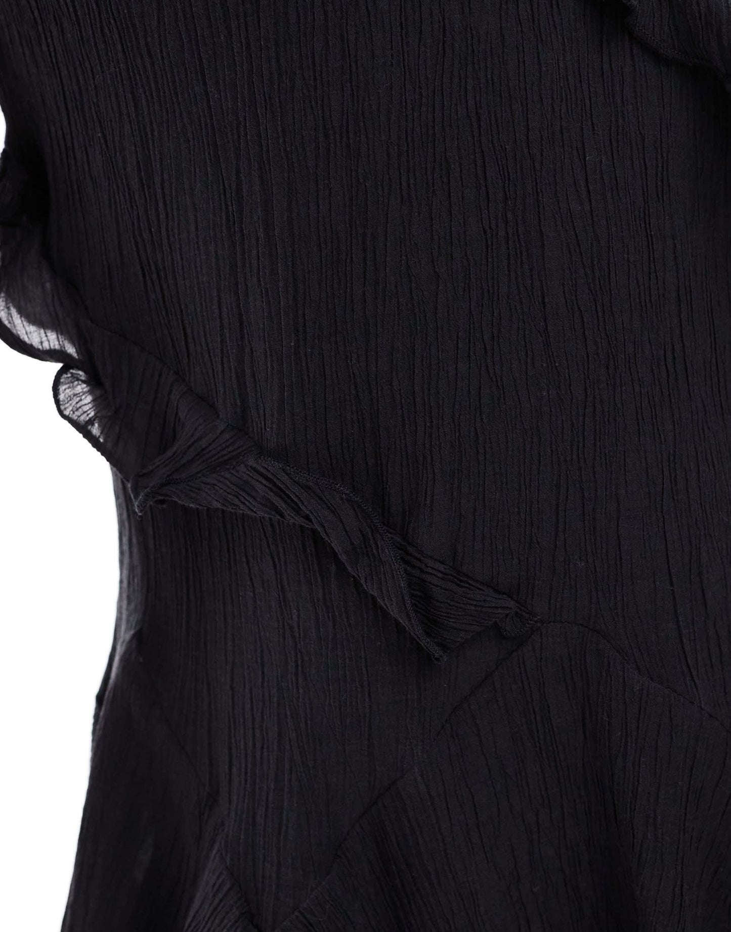 Cotton On Holly ruffle mini dress in black - ASOS Sample Sale