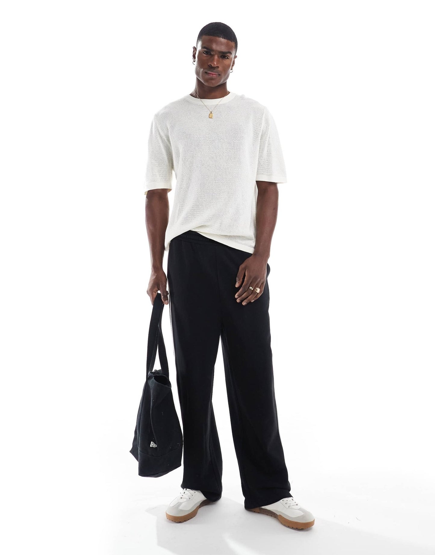 Cotton On knitted t-shirt in off white - ASOS Sample Sale