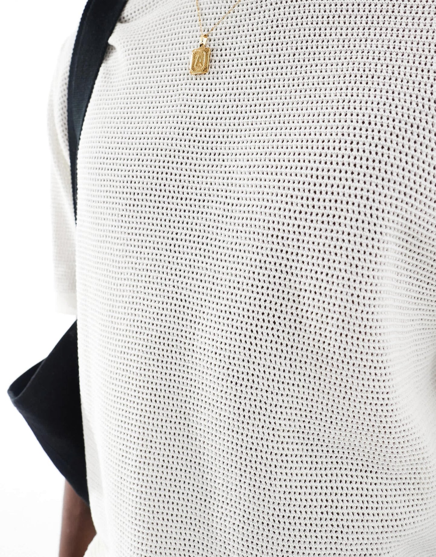 Cotton On knitted t-shirt in off white - ASOS Sample Sale