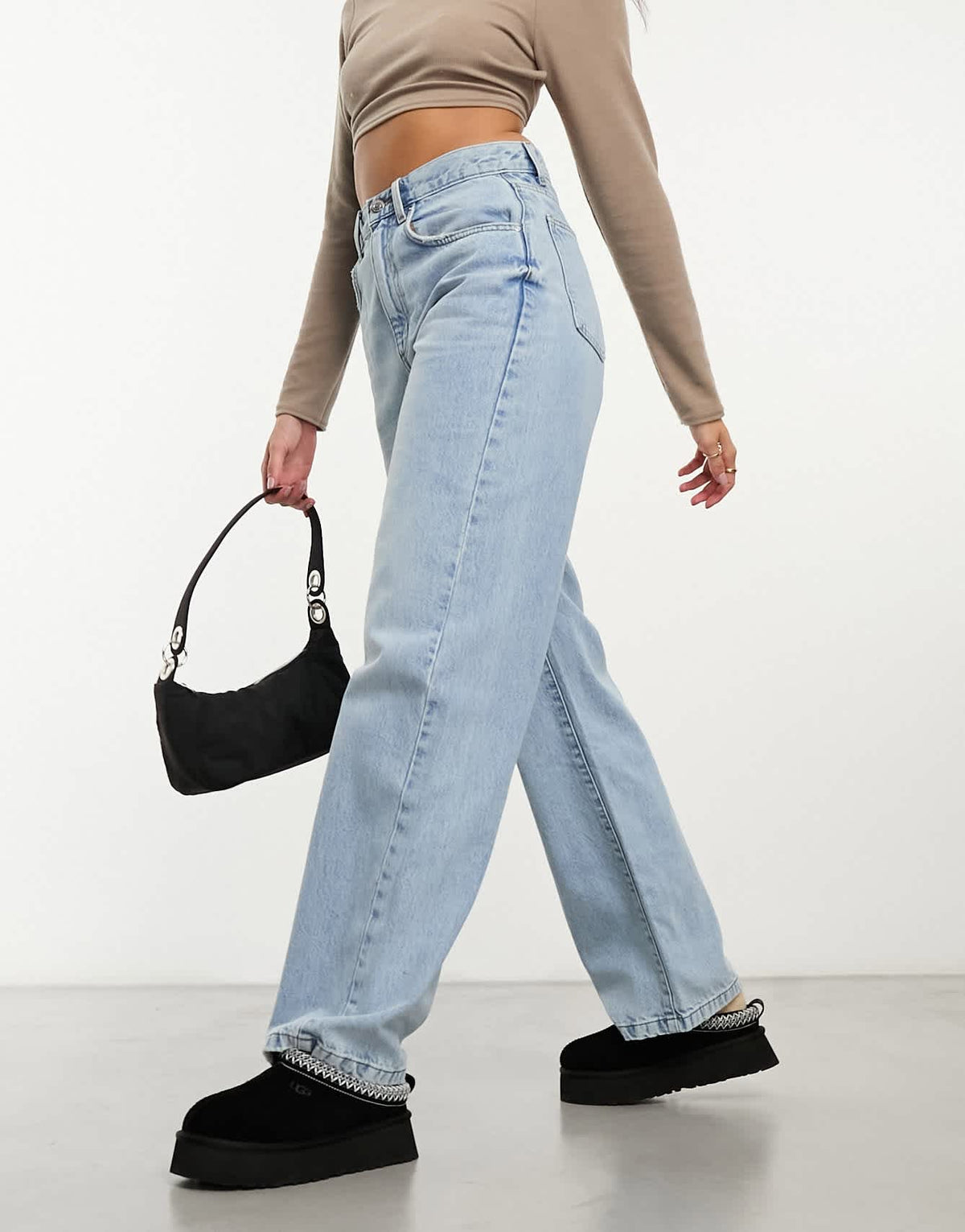 Cotton On loose straight leg jeans in vintage washed blue - ASOS Sample Sale