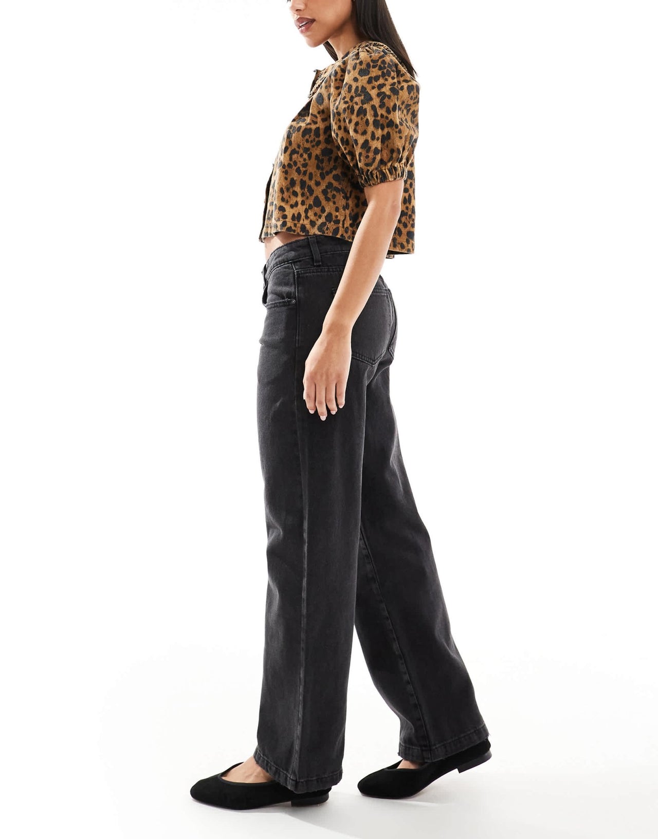 Cotton On low rise straight leg jean in graphite black - ASOS Sample Sale