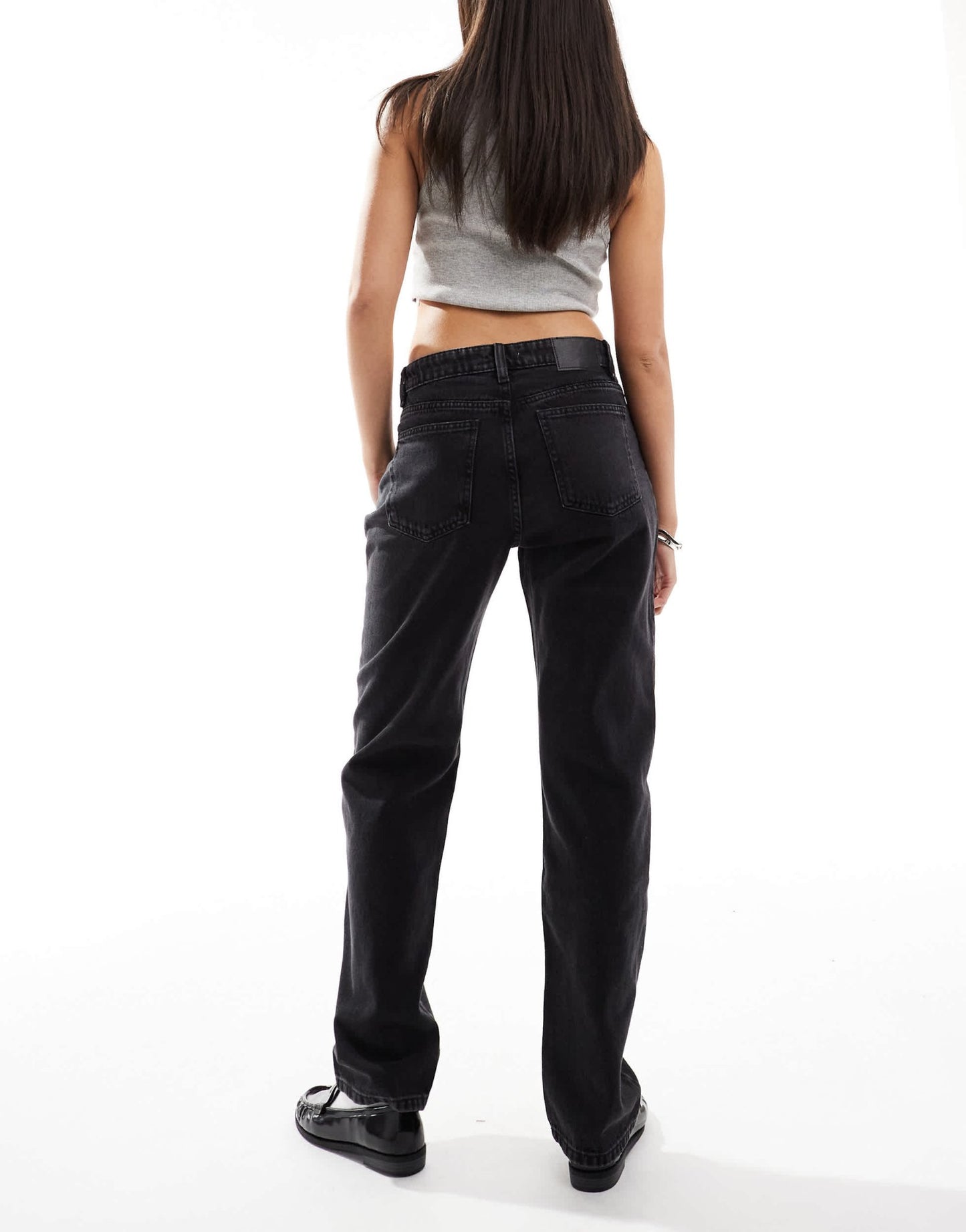 Cotton On original straight leg jeans in graphite black denim - ASOS Sample Sale