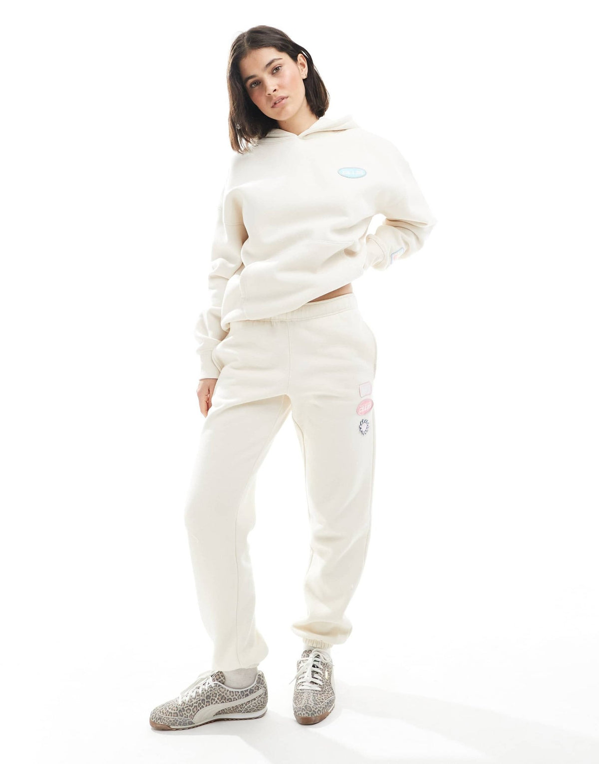 Cotton On plush premium hoodie in coconut milk co-ord - ASOS Sample Sale