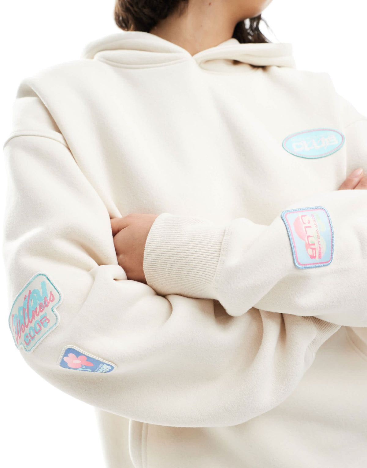 Cotton On plush premium hoodie in coconut milk co-ord - ASOS Sample Sale