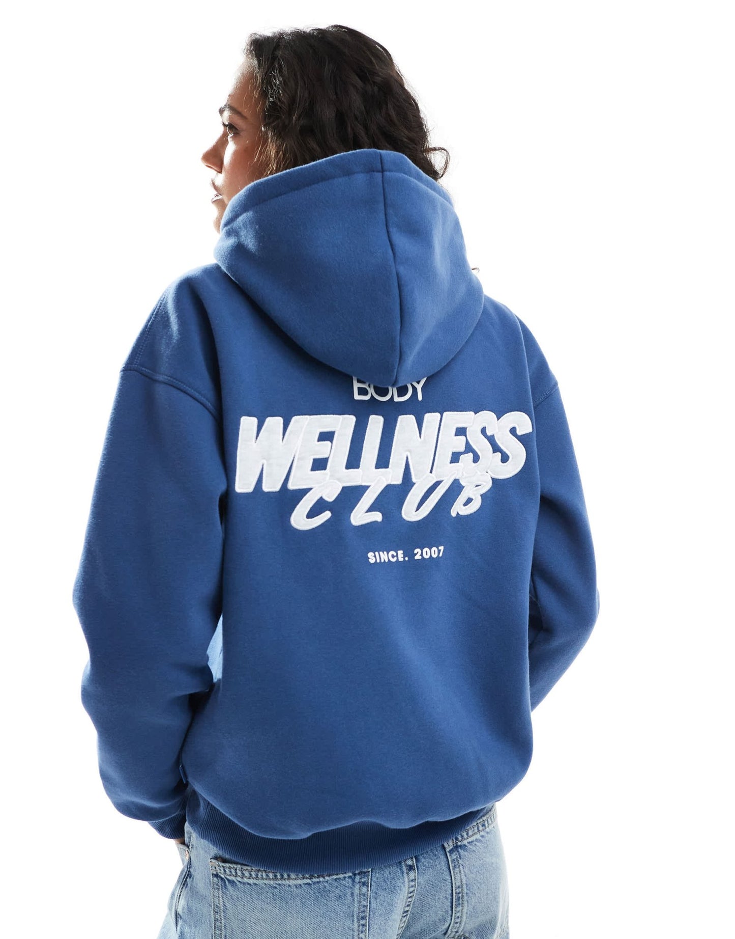 Cotton On plush premium wellness hoodie in navy - ASOS Sample Sale