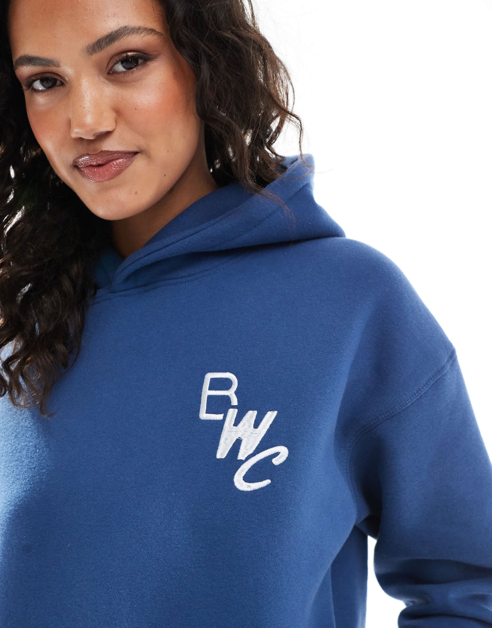Cotton On plush premium wellness hoodie in navy - ASOS Sample Sale