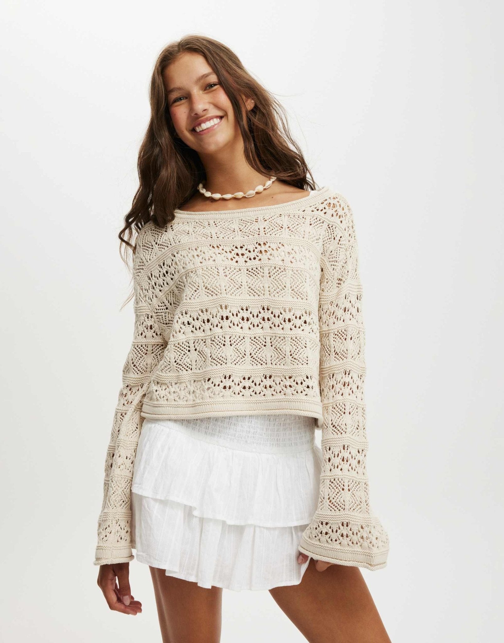 Cotton On pullover jumper in porcelain - ASOS Sample Sale