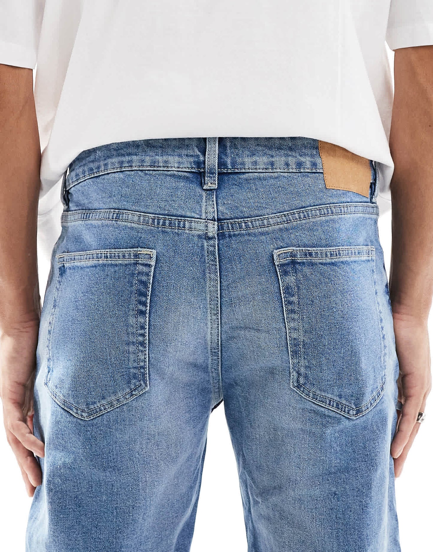 Cotton On regular slim fit jeans in burnin blue denim - ASOS Sample Sale