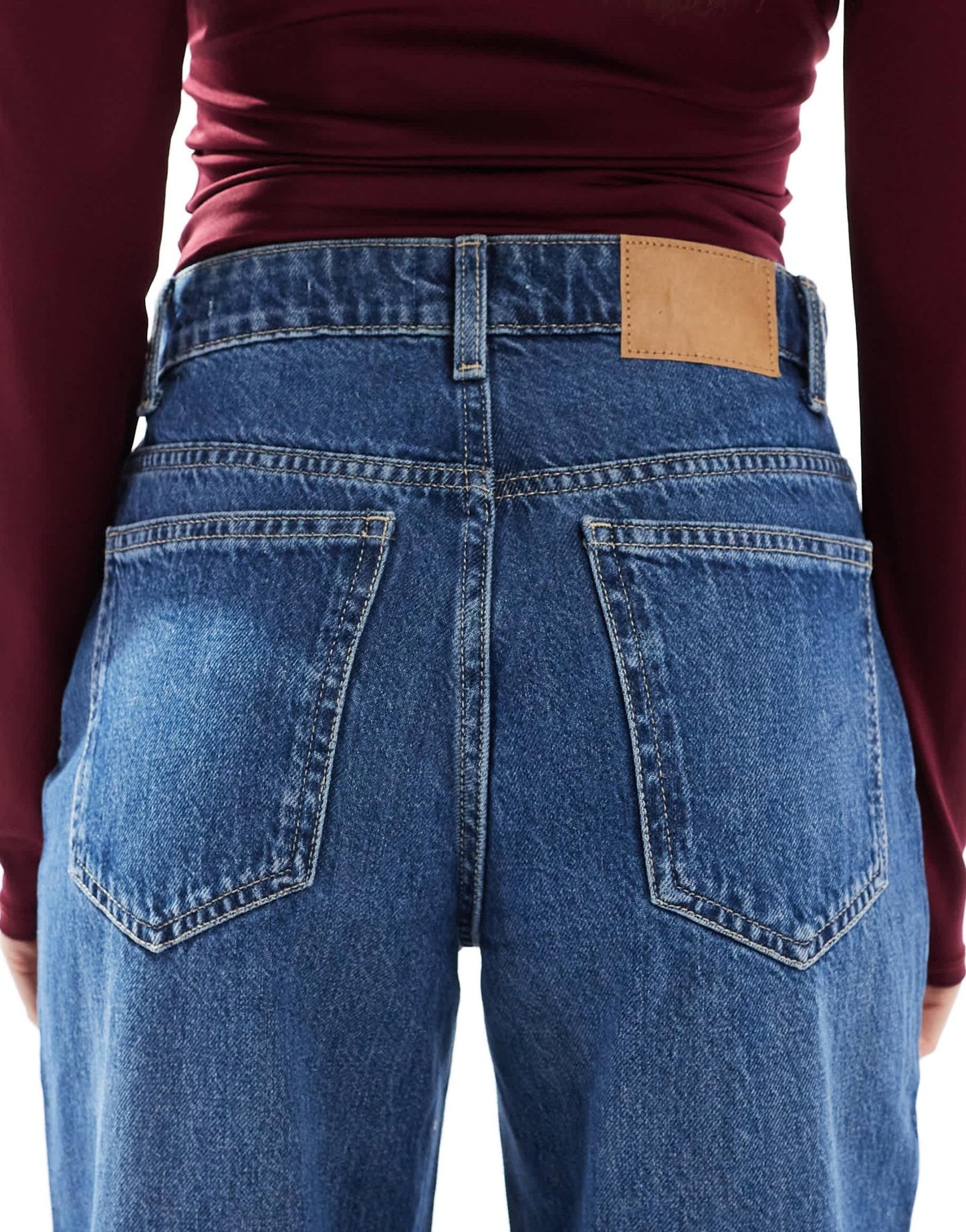 Cotton On relaxed wide leg jean in pure blue - ASOS Sample Sale