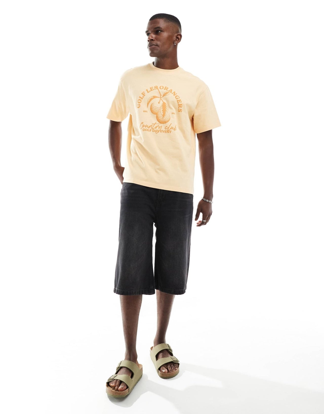 Cotton On super baggy jort in y2k washed black - ASOS Sample Sale