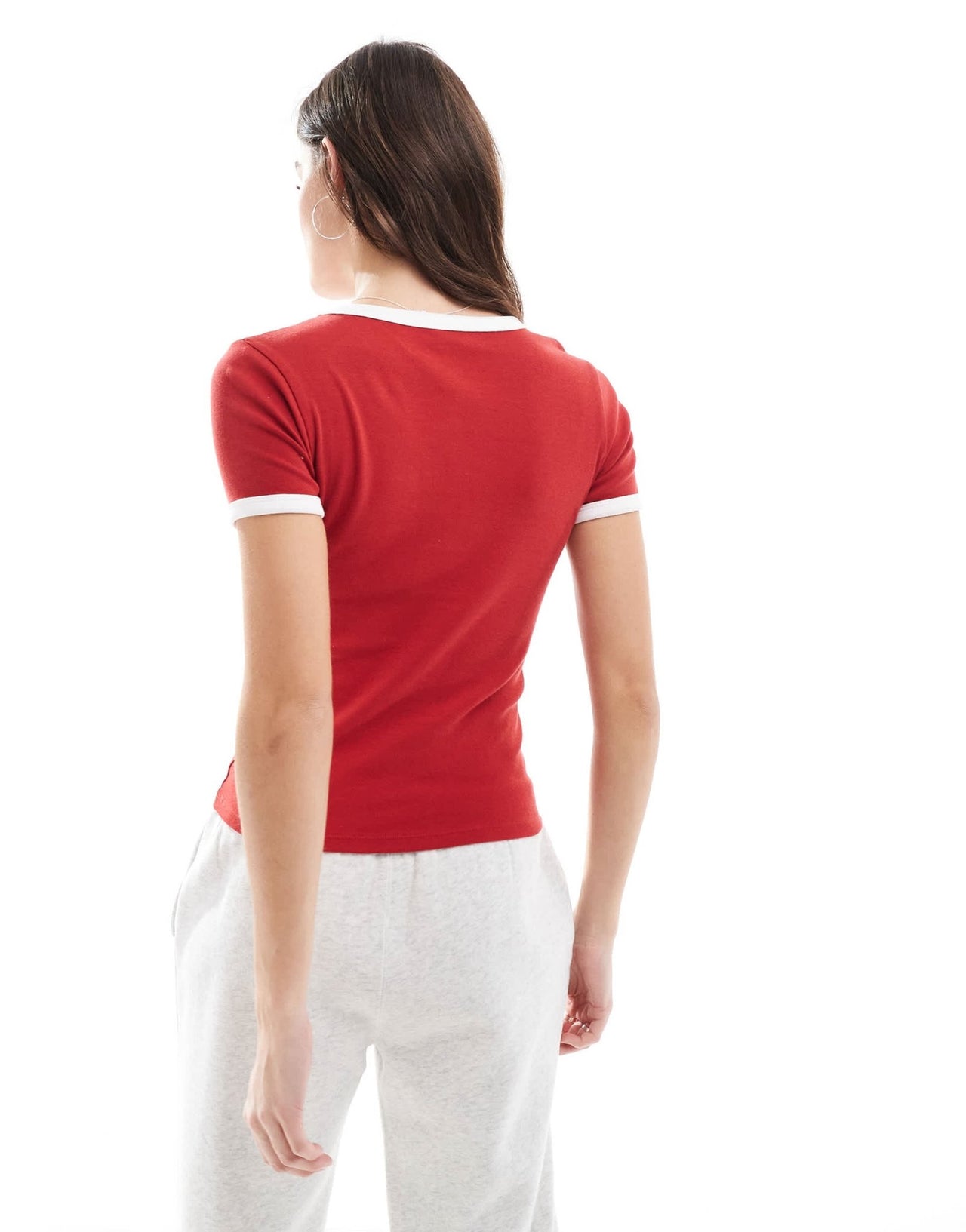 Cotton On yours truly santa fe rib graphic t-shirt in red - ASOS Sample Sale