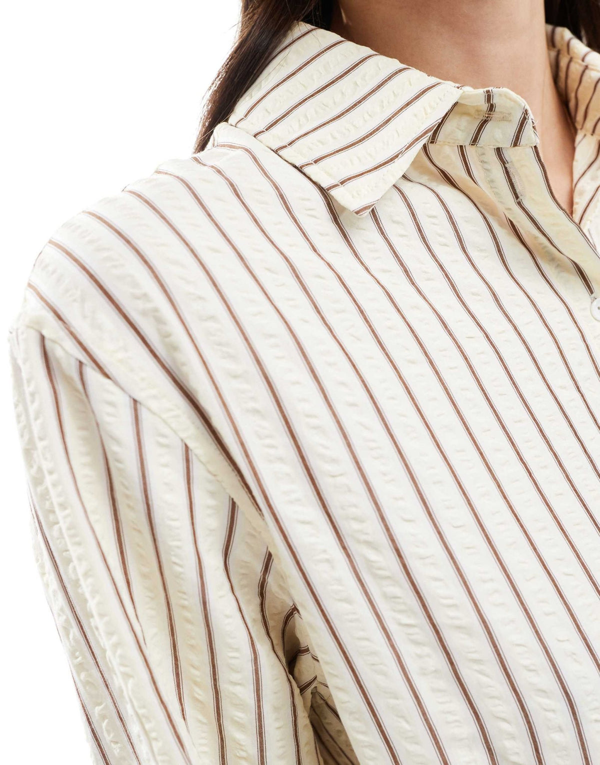Daisy Street oversized shirt in multi stripe - ASOS Sample Sale