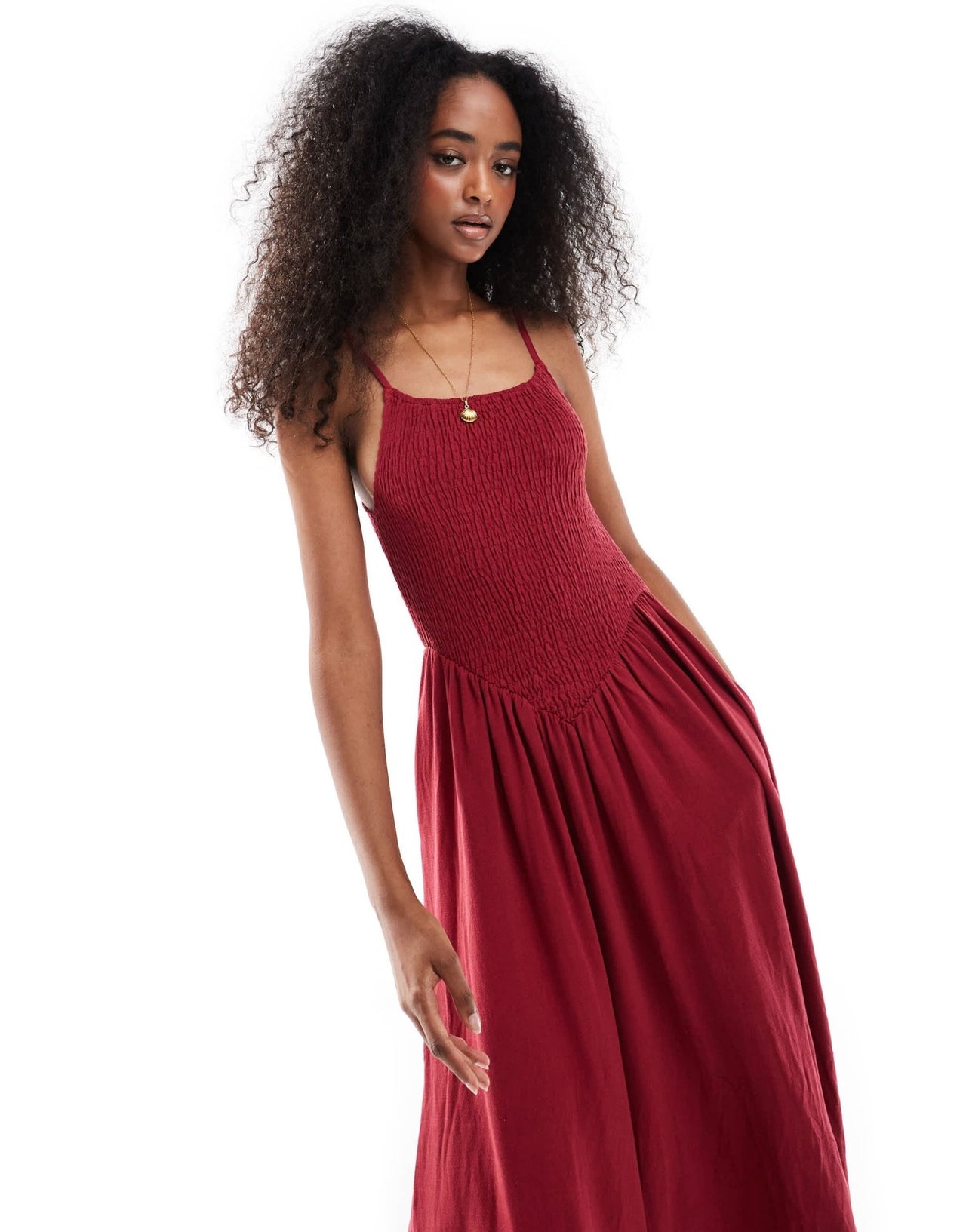 Daisy Street v shape bodice maxi dress in red - ASOS Sample Sale