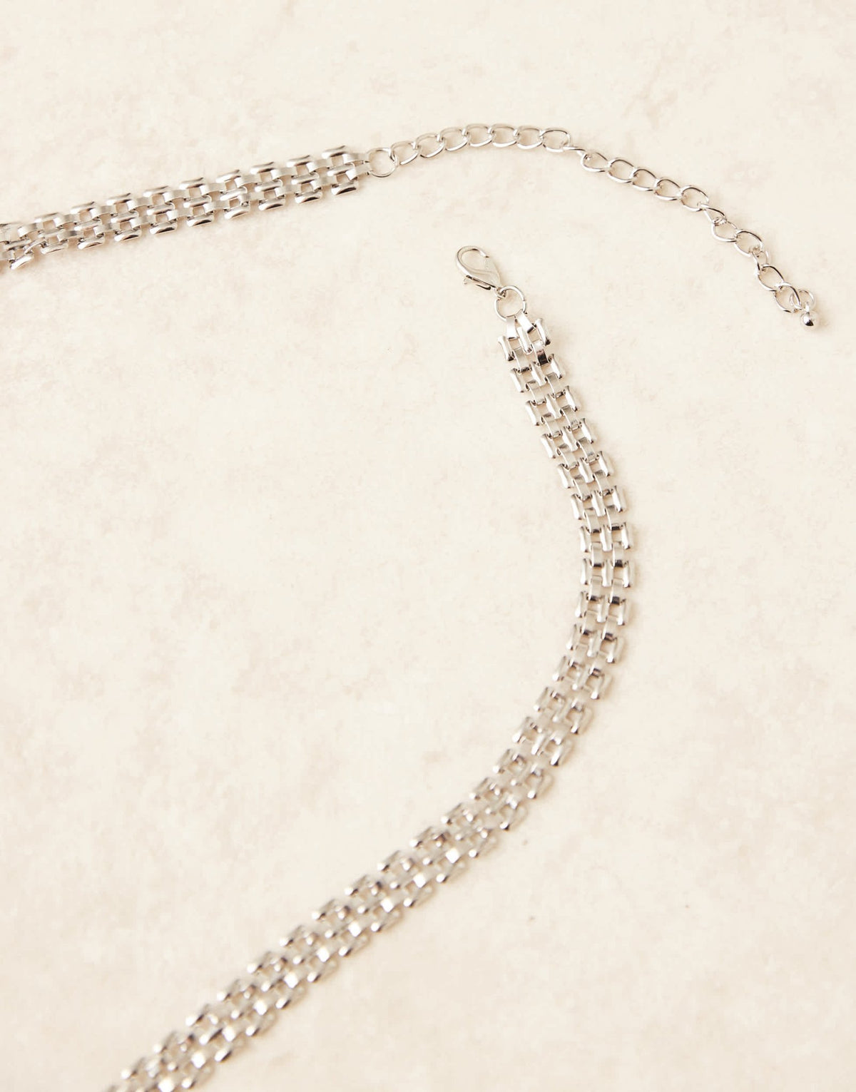 DesignB London chain belt in silver - ASOS Sample Sale