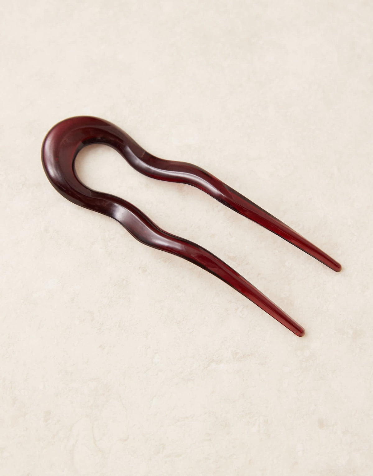DesignB London french hair pin in burgundy - ASOS Sample Sale