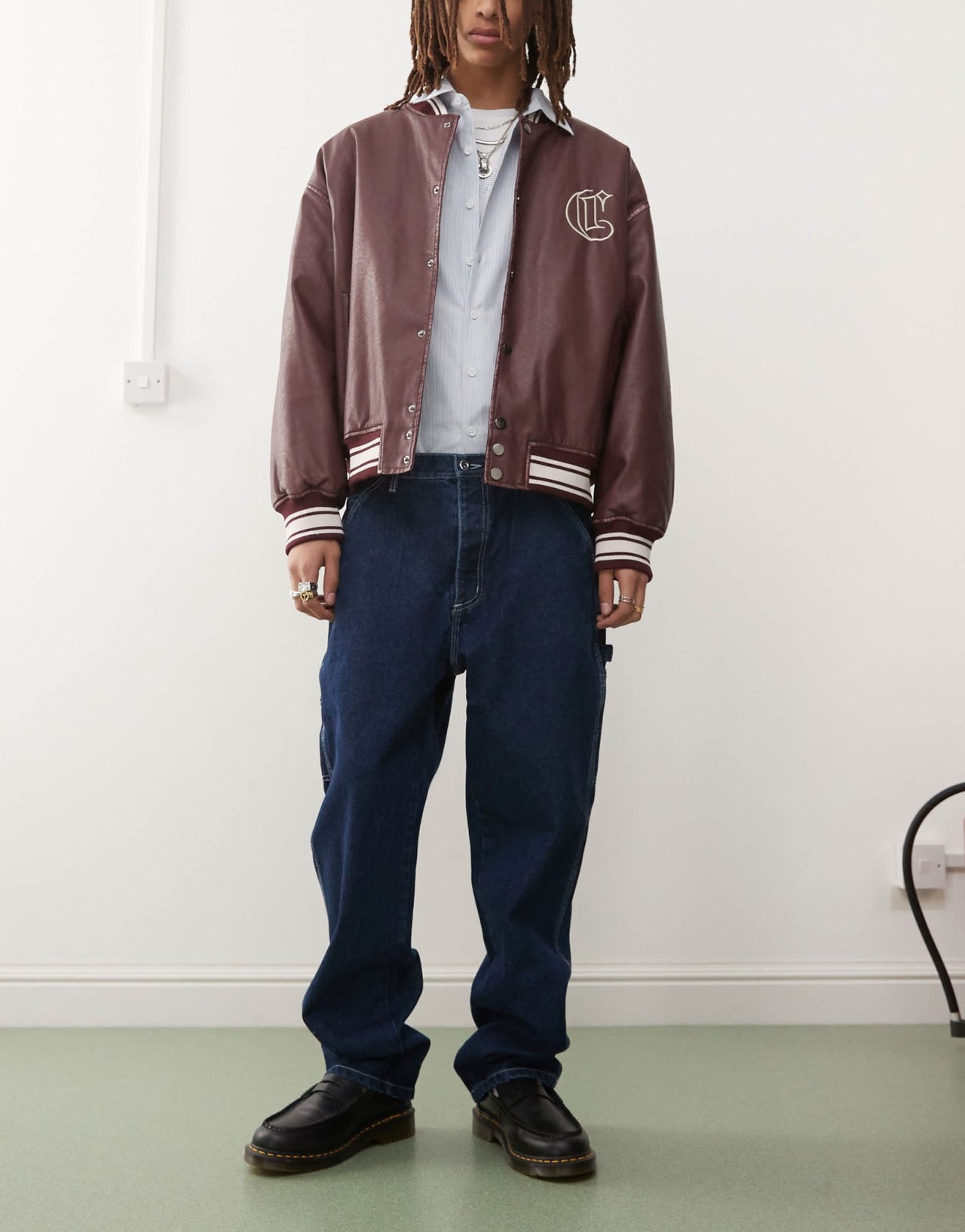 Deus Ex Machina big fella denim pants in dry indigo - ASOS Sample Sale