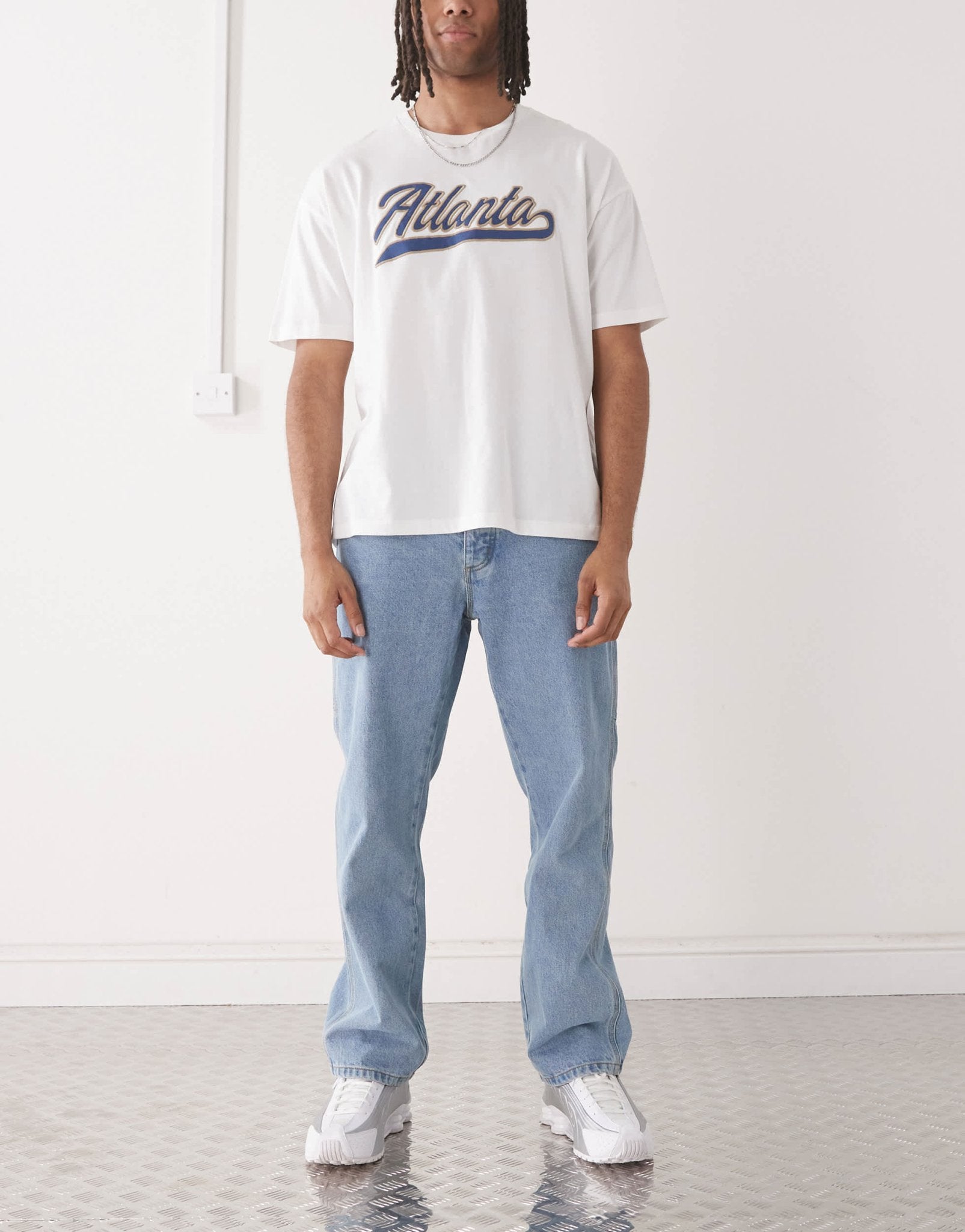 Deus Ex Machina big fella denim pants in light blue - ASOS Sample Sale