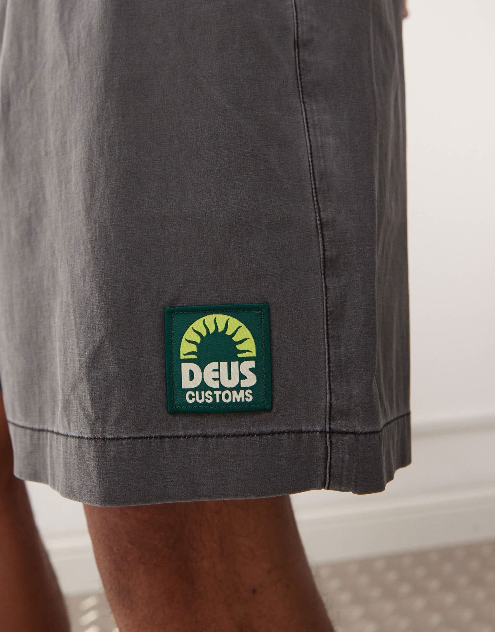 Deus Ex Machina sandbar acid wash shorts in grey - ASOS Sample Sale