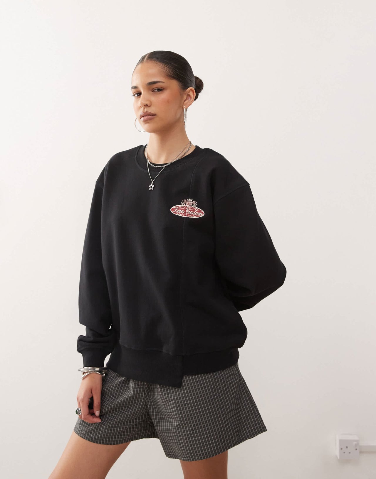 Deus Ex Machina singer sweatshirt in black - ASOS Sample Sale