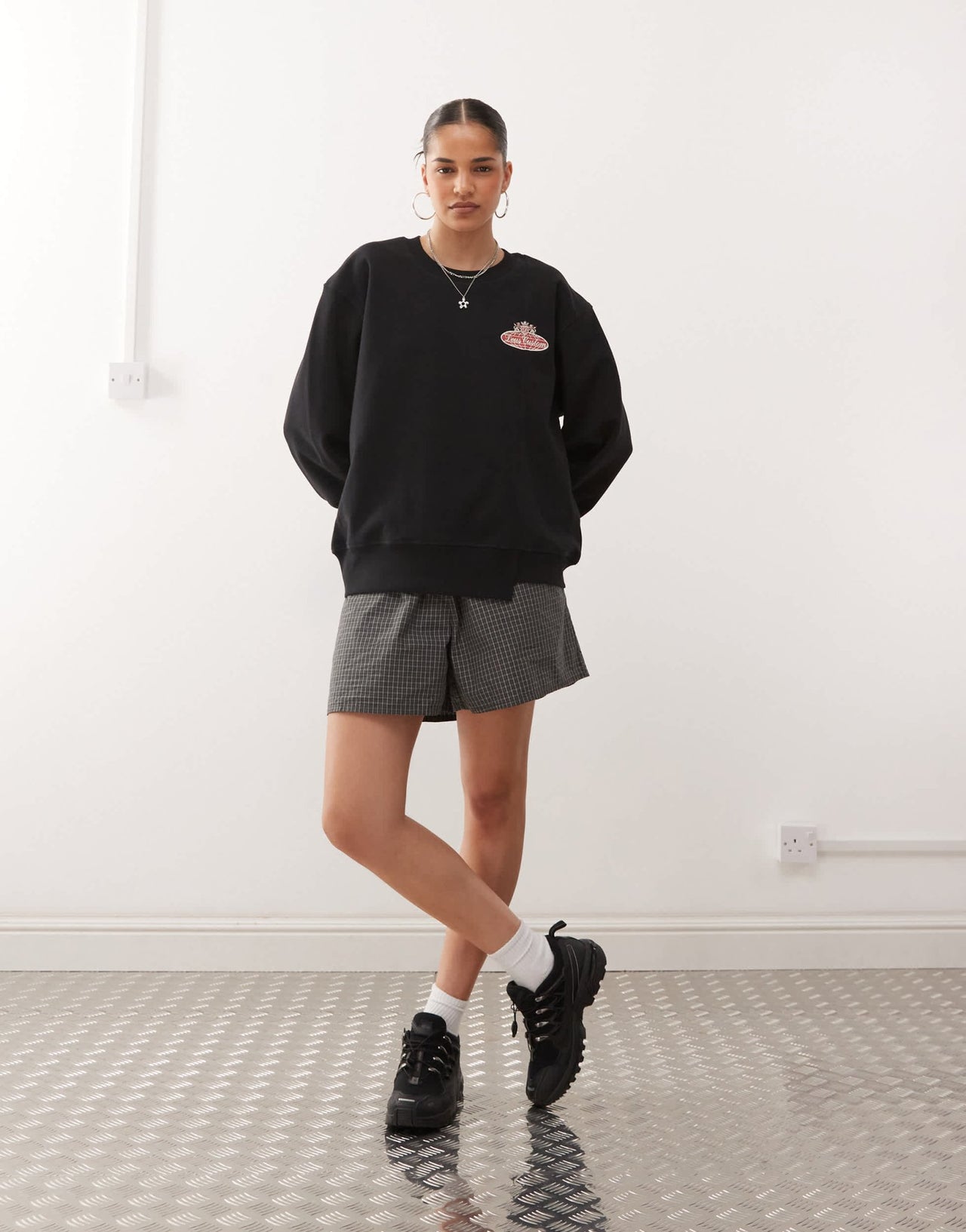 Deus Ex Machina singer sweatshirt in black - ASOS Sample Sale
