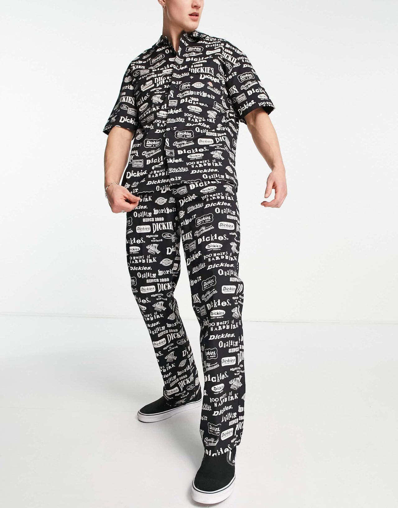 Dickies 100 AOP trousers in black - ASOS Sample Sale