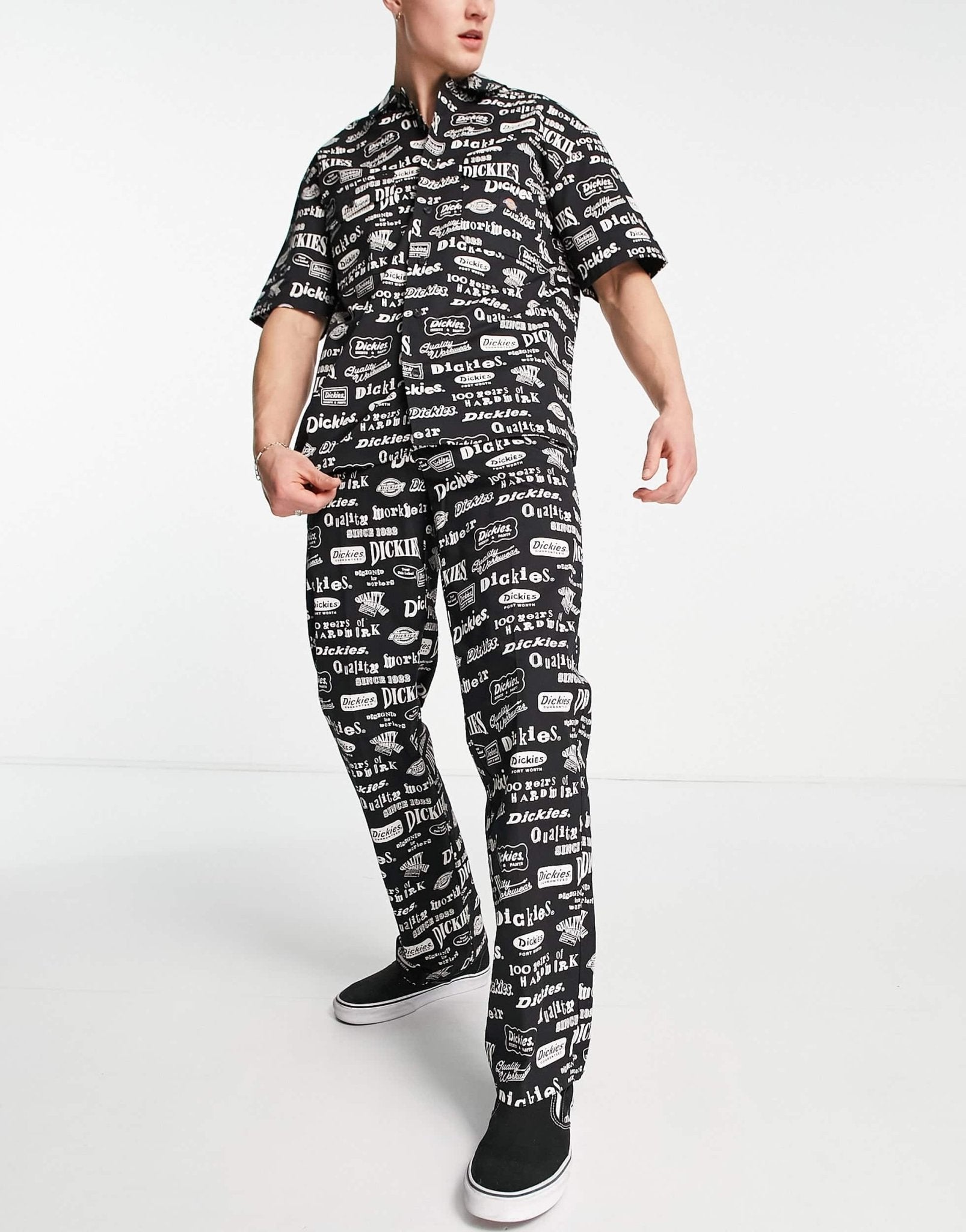 Dickies 100 AOP trousers in black - ASOS Sample Sale