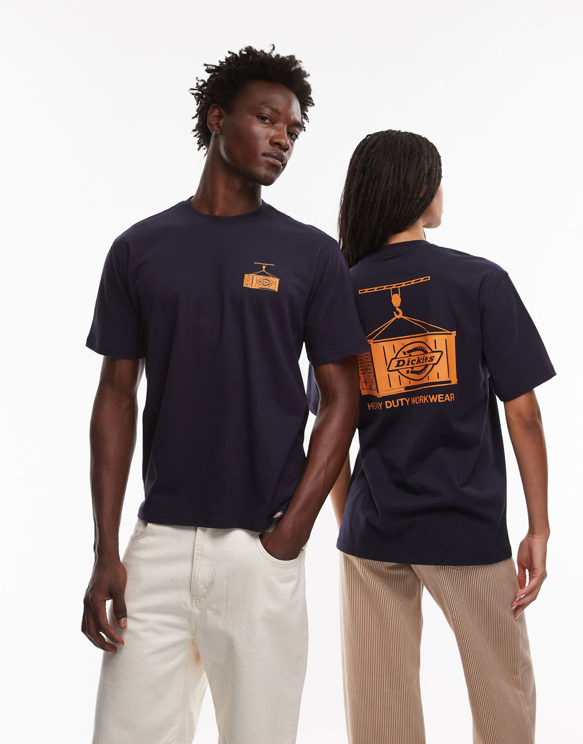 Dickies apison graphic back print t-shirt in dark navy - ASOS Sample Sale
