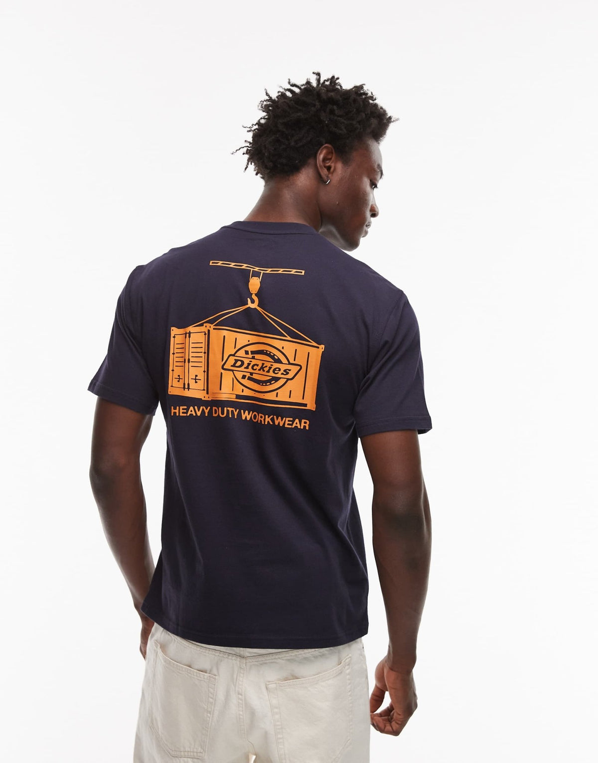 Dickies apison graphic back print t-shirt in dark navy - ASOS Sample Sale