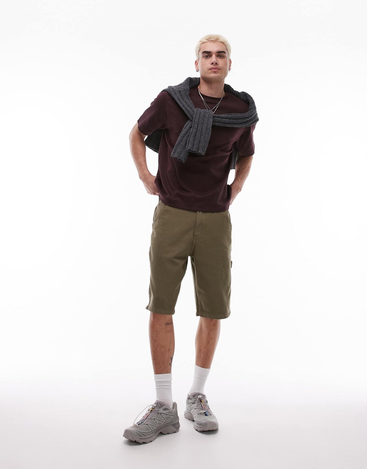 Dickies garyville regular fit carpenter denim shorts in khaki green - ASOS Sample Sale