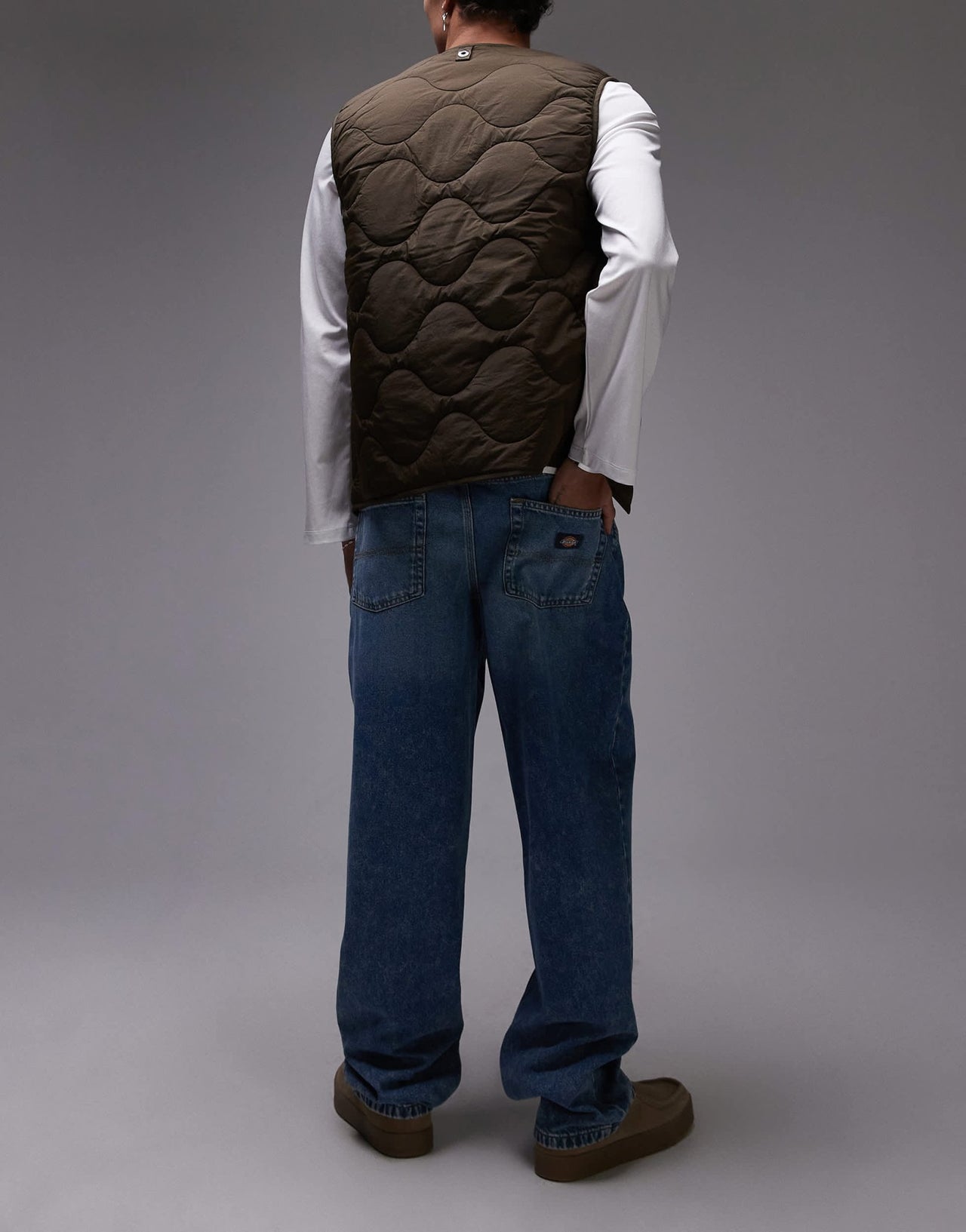Dickies garyville regular fit denim jeans in rinsed blue with fade - ASOS Sample Sale