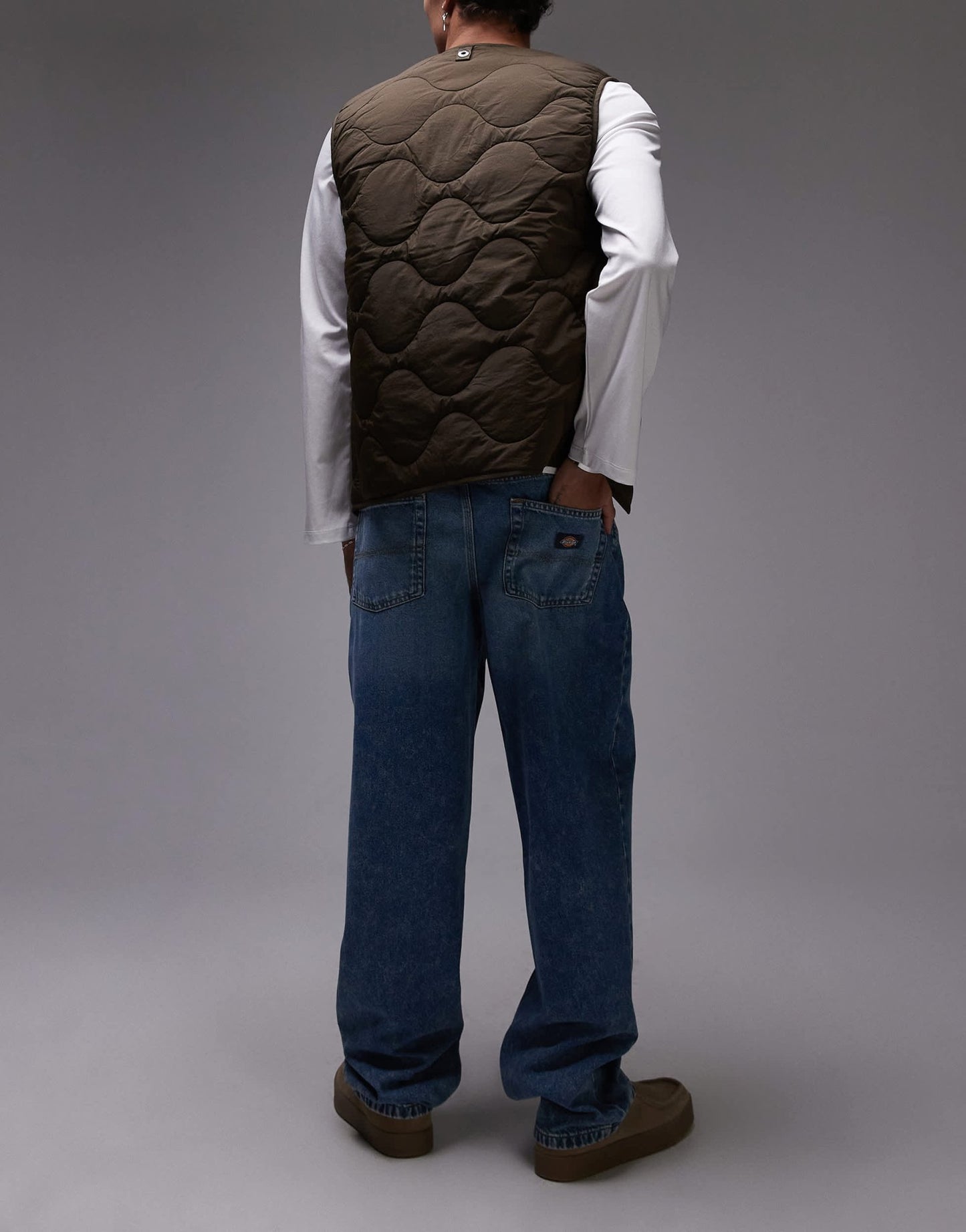 Dickies garyville regular fit denim jeans in rinsed blue with fade - ASOS Sample Sale