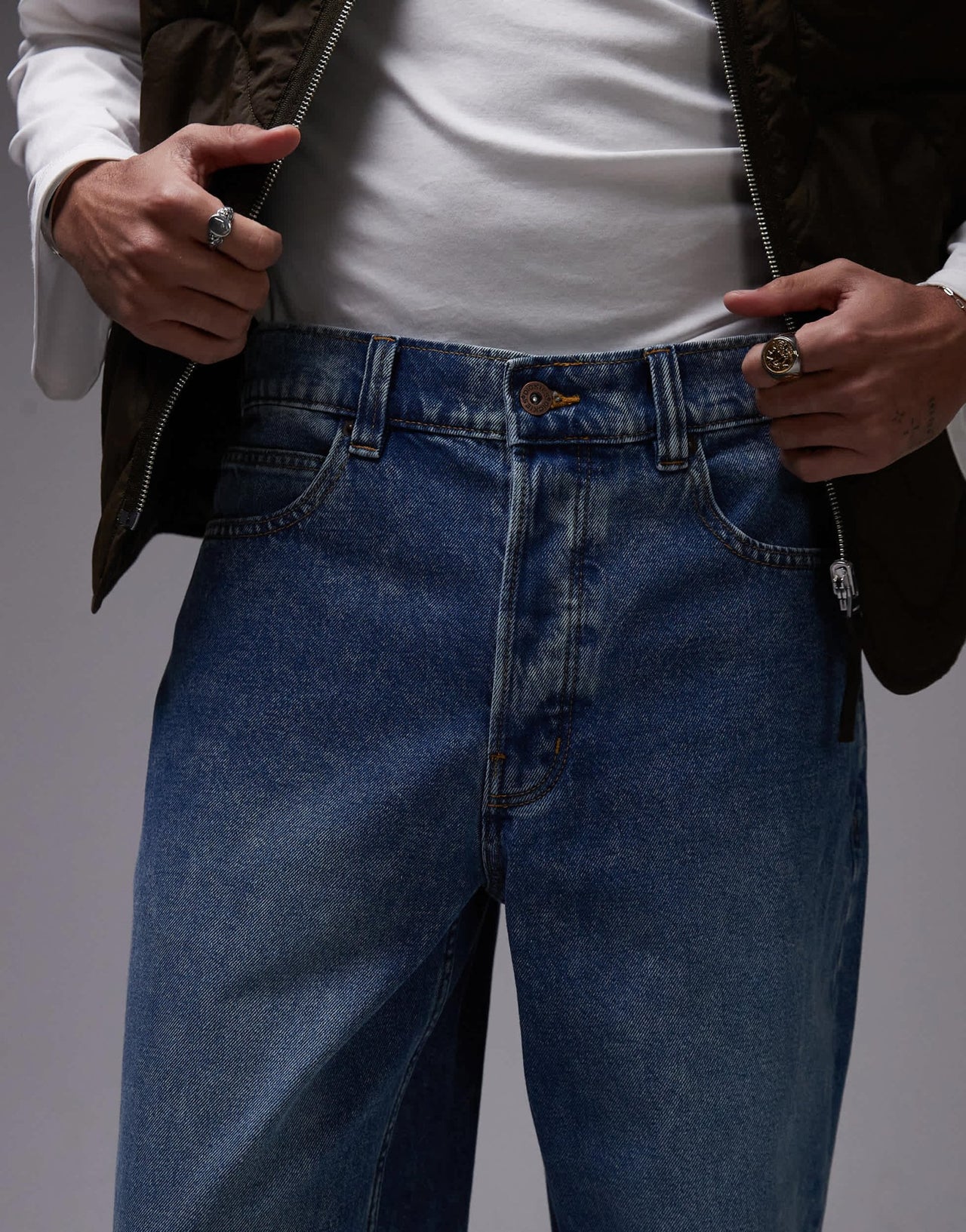Dickies garyville regular fit denim jeans in rinsed blue with fade - ASOS Sample Sale