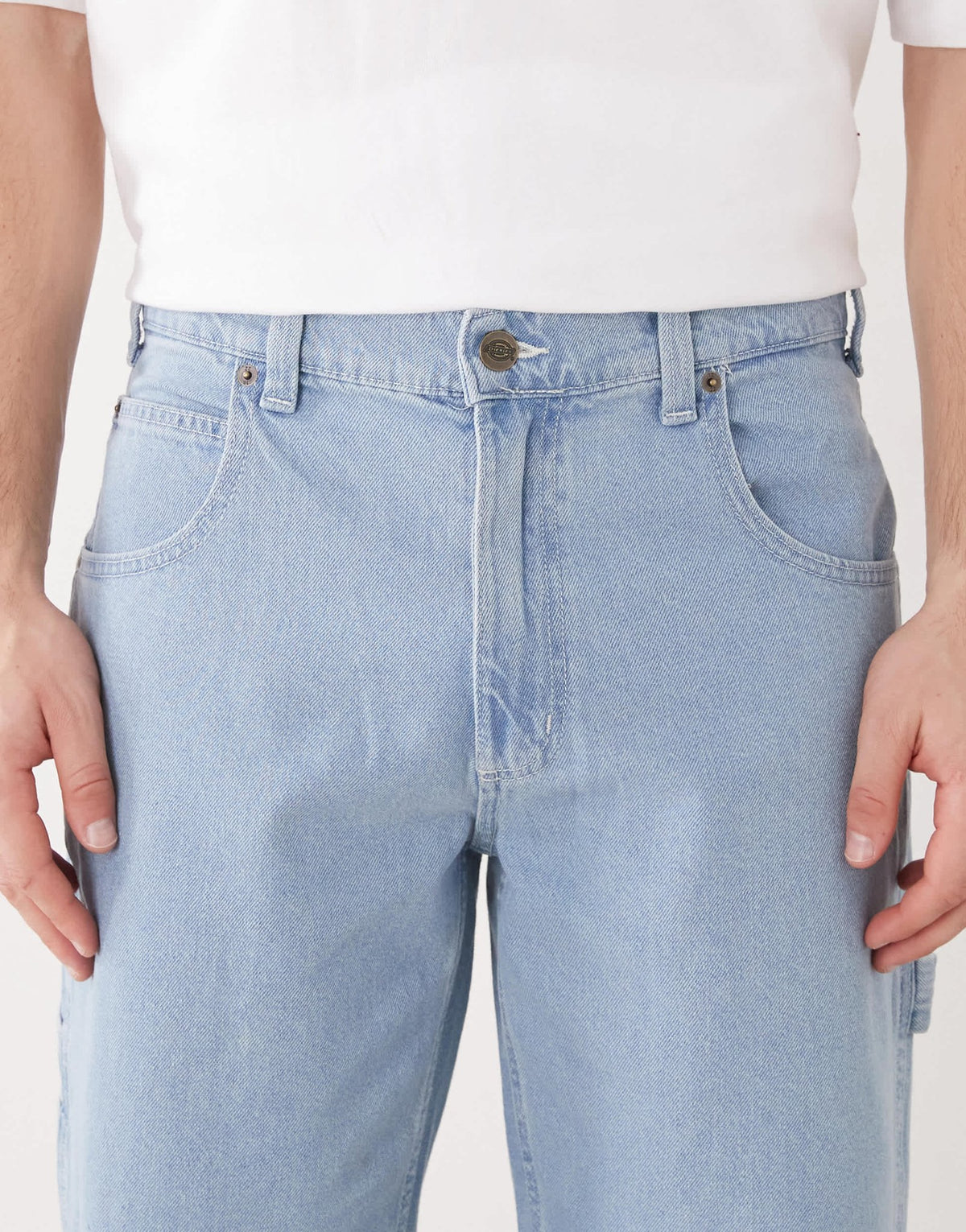 Dickies garyville relaxed straight fit denim jeans in light blue - ASOS Sample Sale