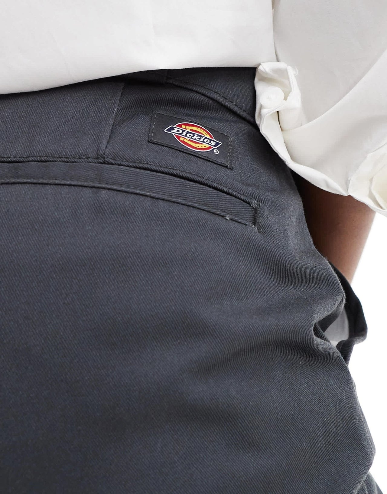 Dickies grove hill wide leg trousers in dark grey - exclusive to asos - ASOS Sample Sale