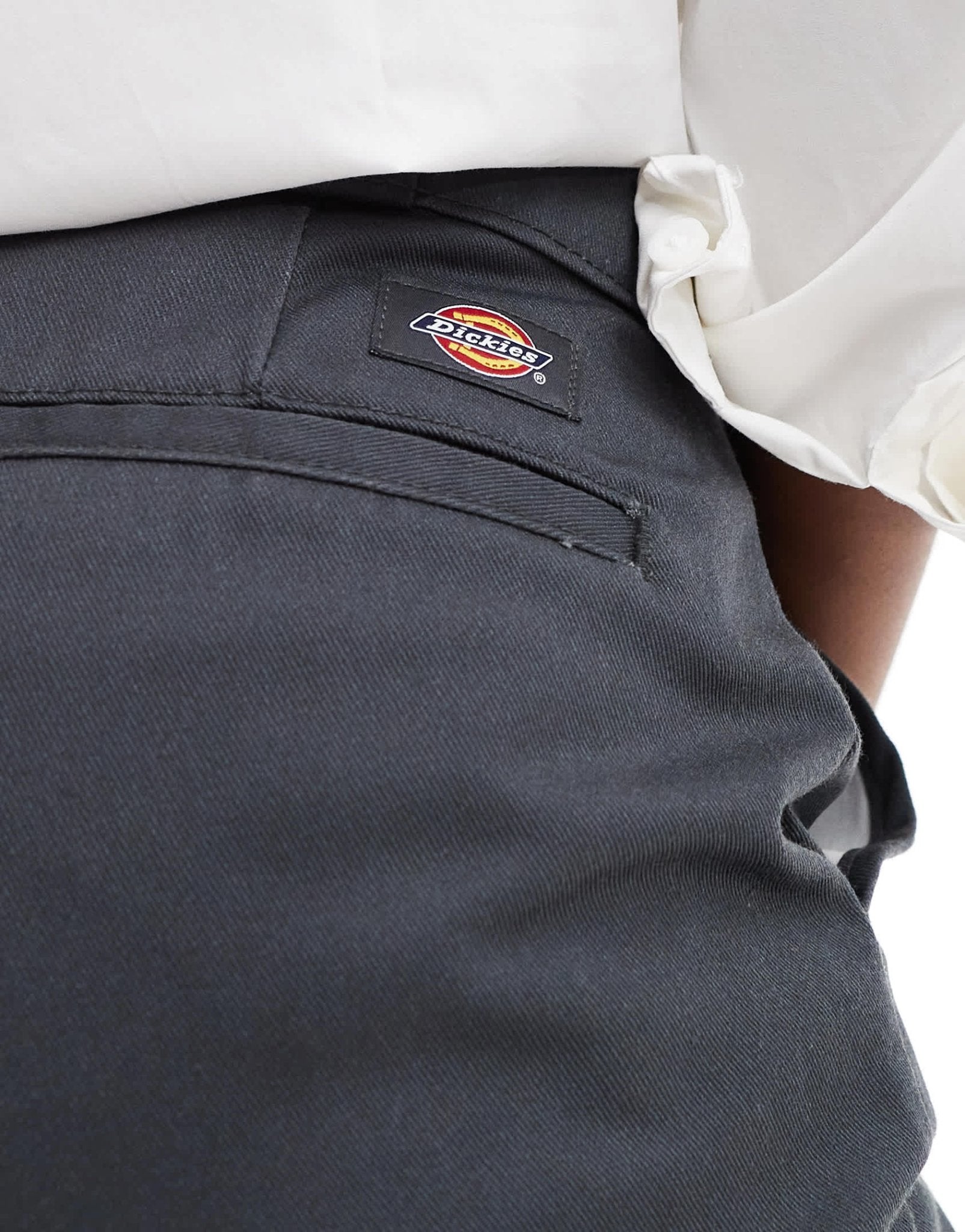 Dickies grove hill wide leg trousers in dark grey - exclusive to asos - ASOS Sample Sale
