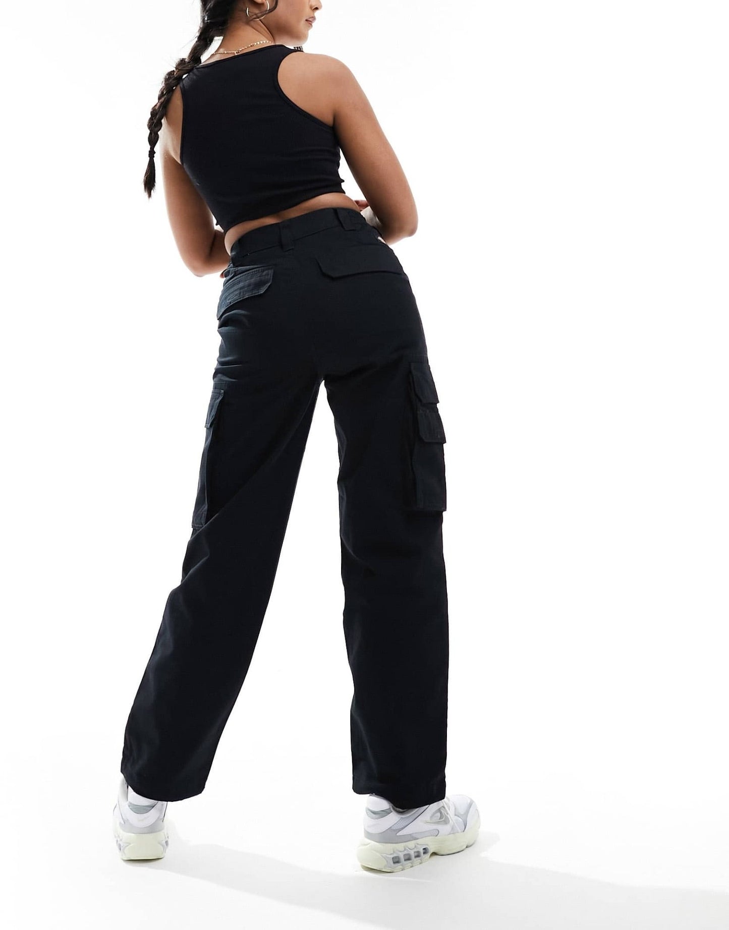 Dickies hooper bay cargo trousers in black - ASOS Sample Sale