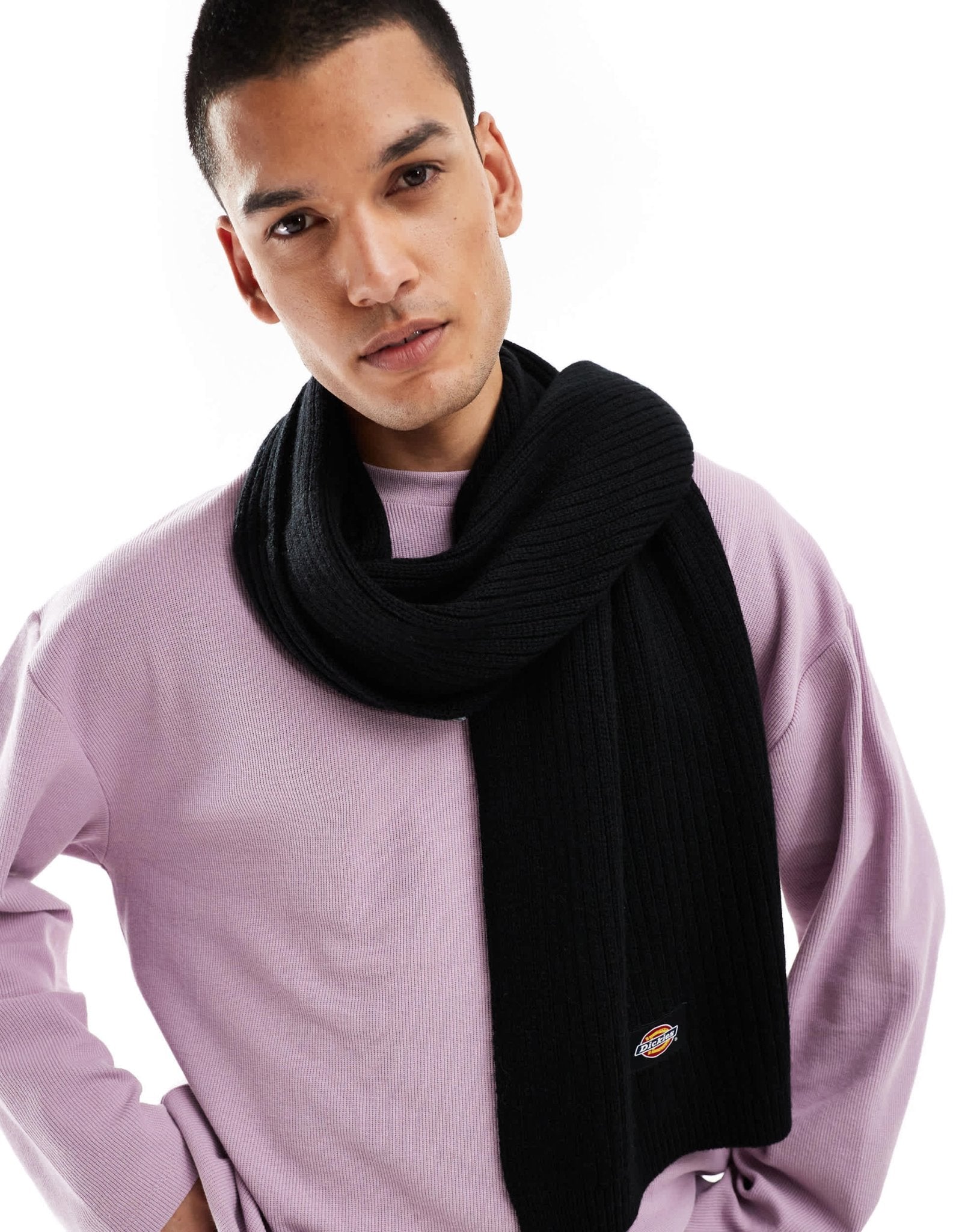 Dickies knitted scarf in black - ASOS Sample Sale