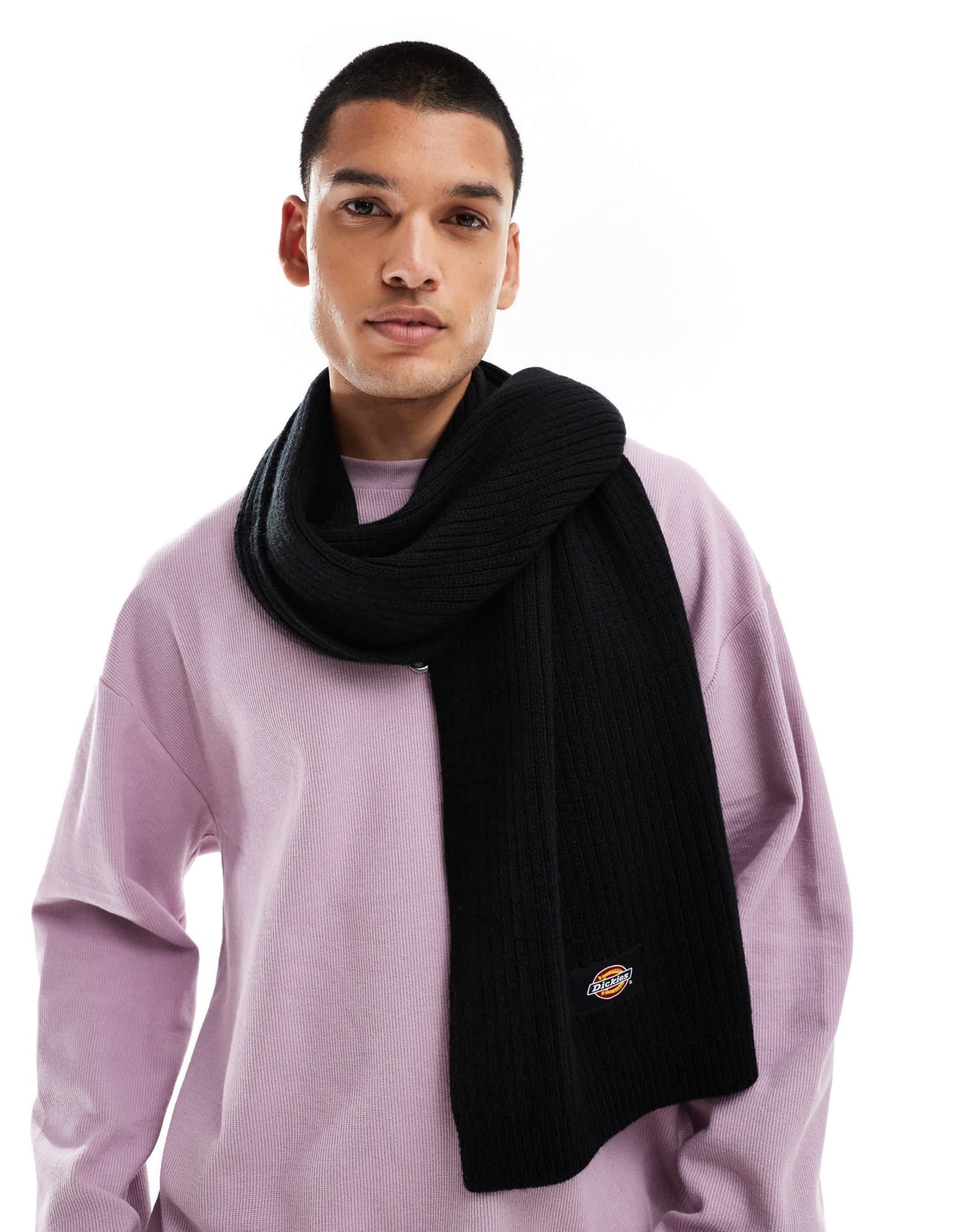 Dickies knitted scarf in black - ASOS Sample Sale