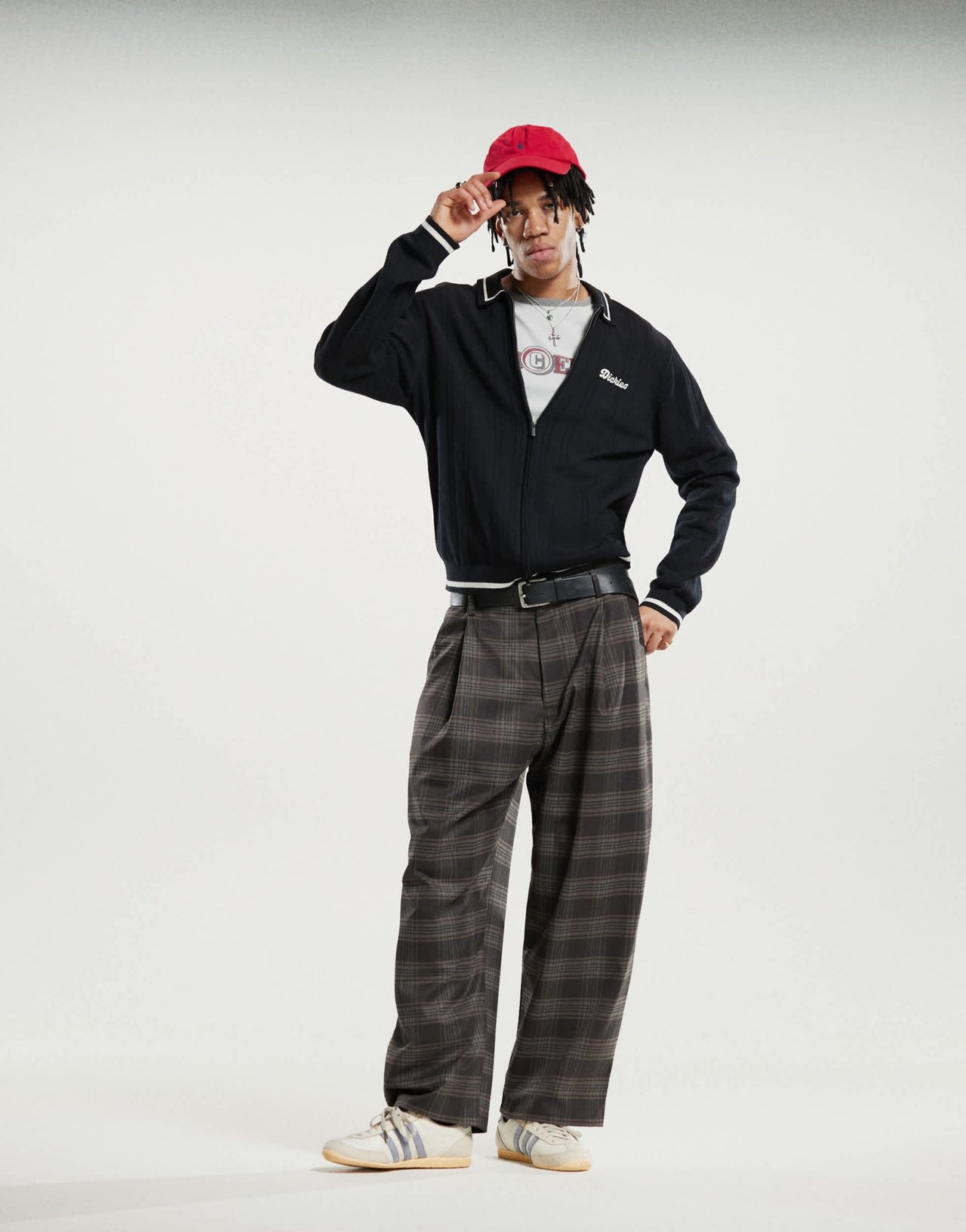 Dickies lewistown striped knitted cardigan in black - ASOS Sample Sale